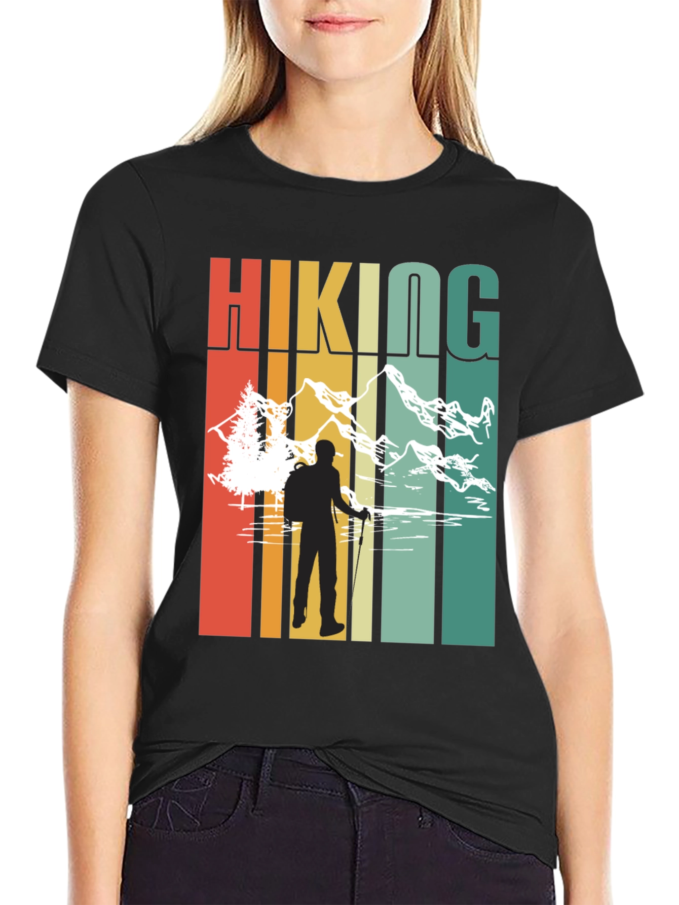 Hiking Adventure Black T-Shirt