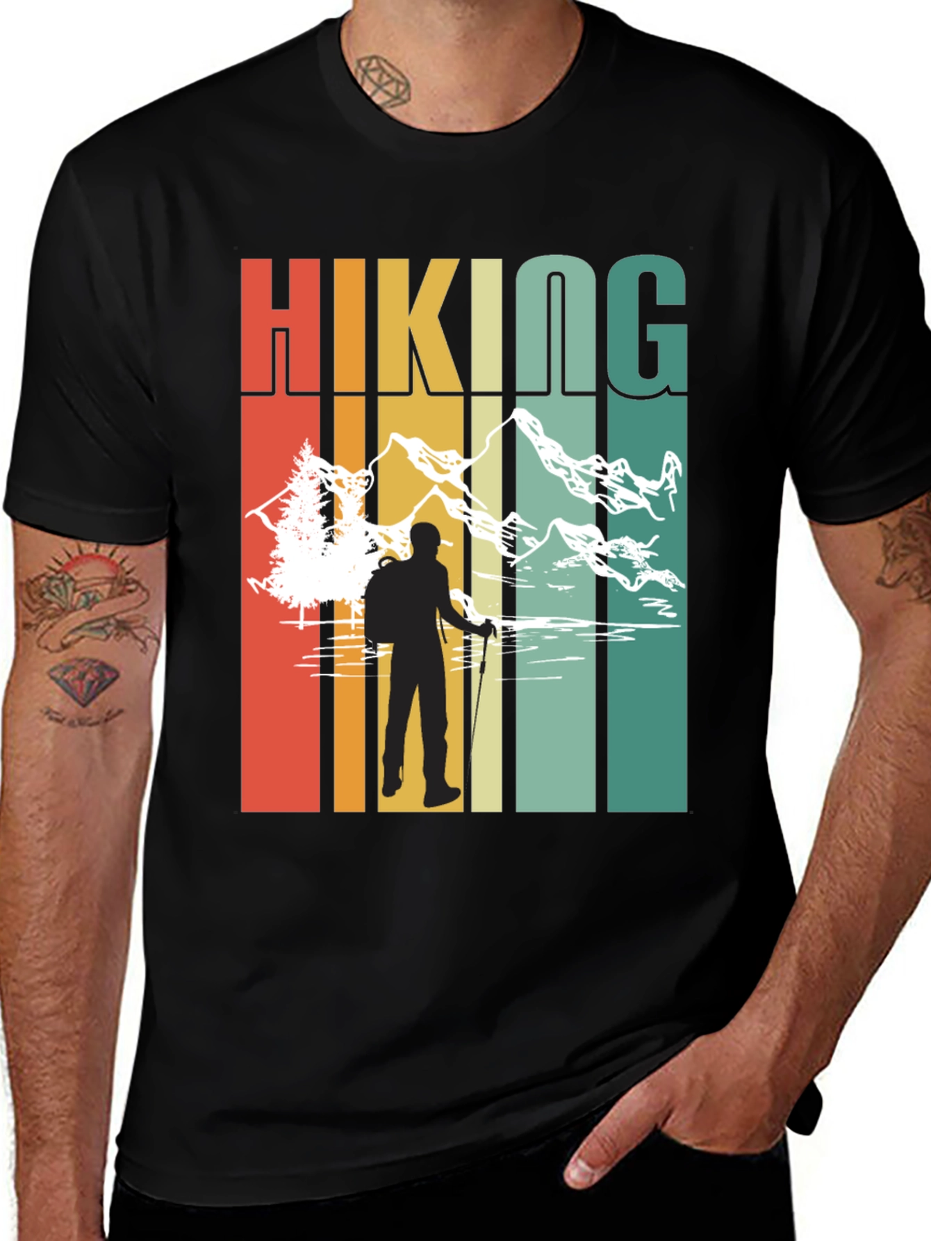 Hiking Adventure Black T-Shirt