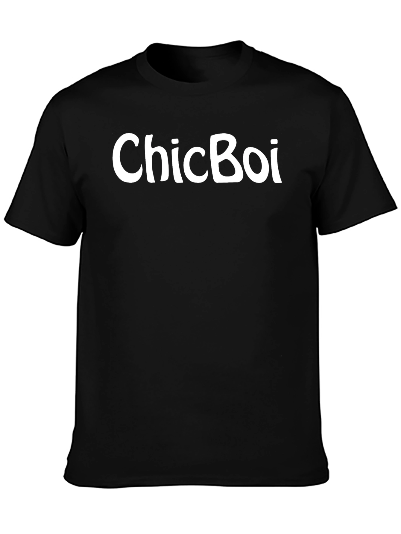 ChicBoi Black T-Shirt - Stylish Casual Wear
