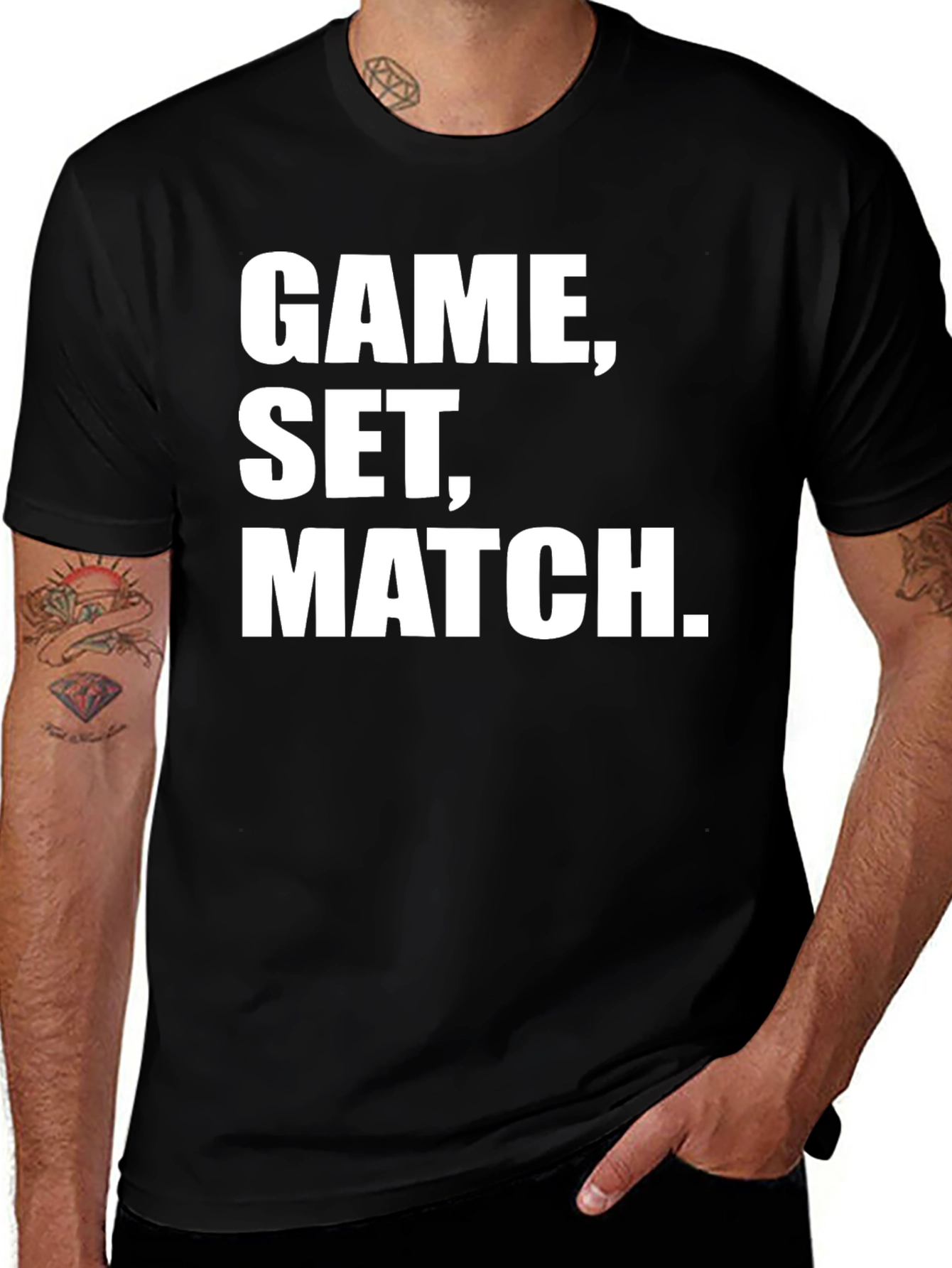 Game Set Match T-Shirt Tennis Graphic Tee