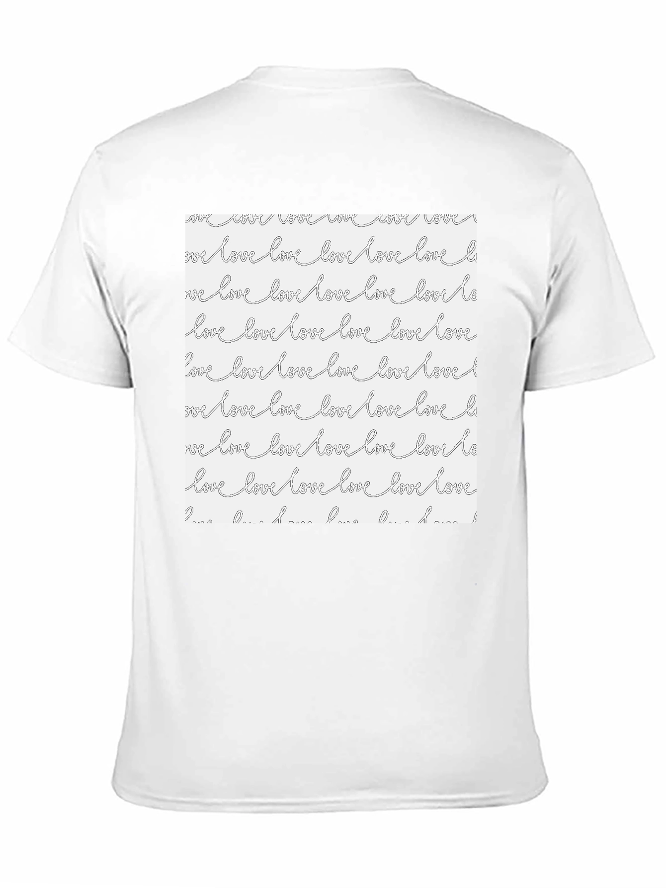 Love Pattern T-Shirt - Stylish Graphic Tee