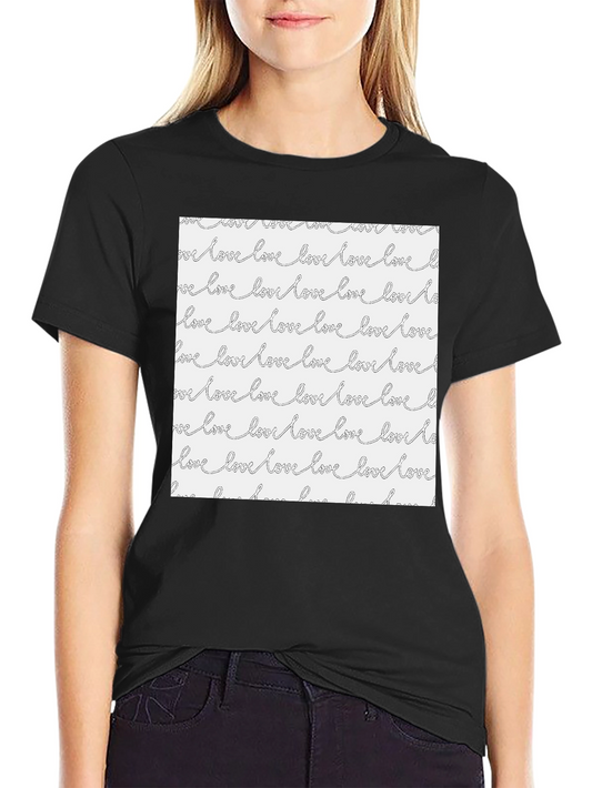 Love Pattern T-Shirt - Stylish Graphic Tee