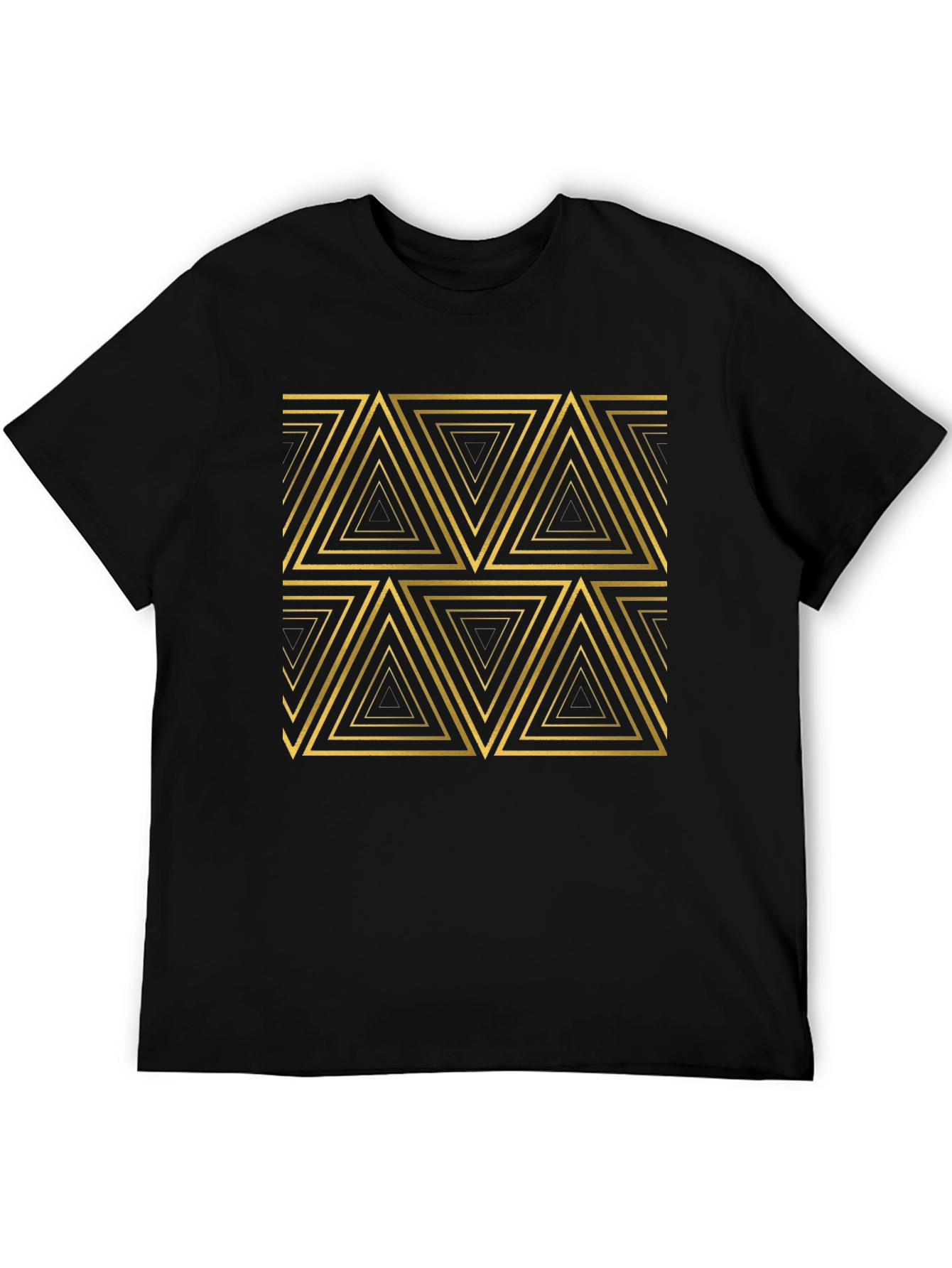 Geometric Triangle Pattern T-Shirt