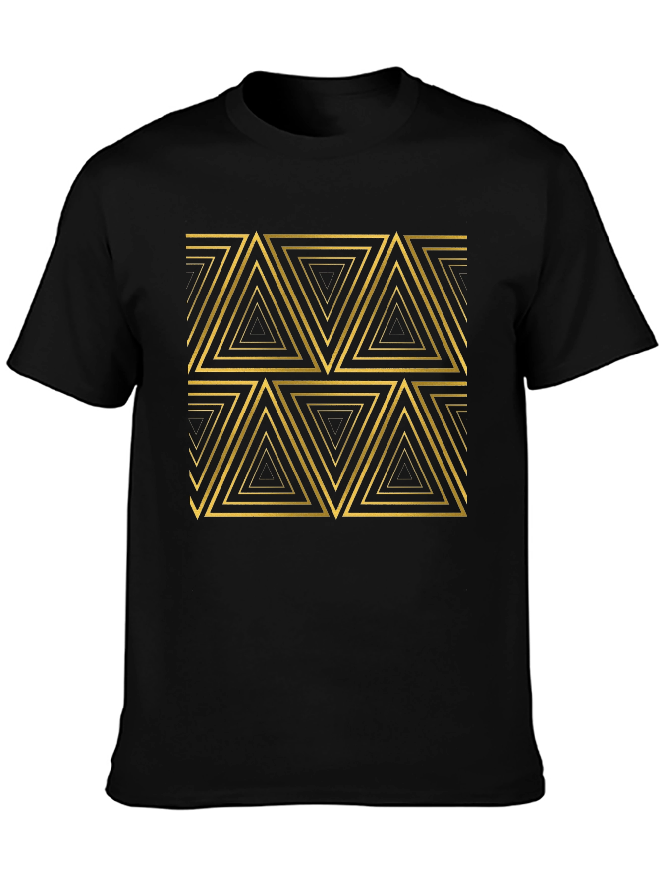 Geometric Triangle Pattern T-Shirt