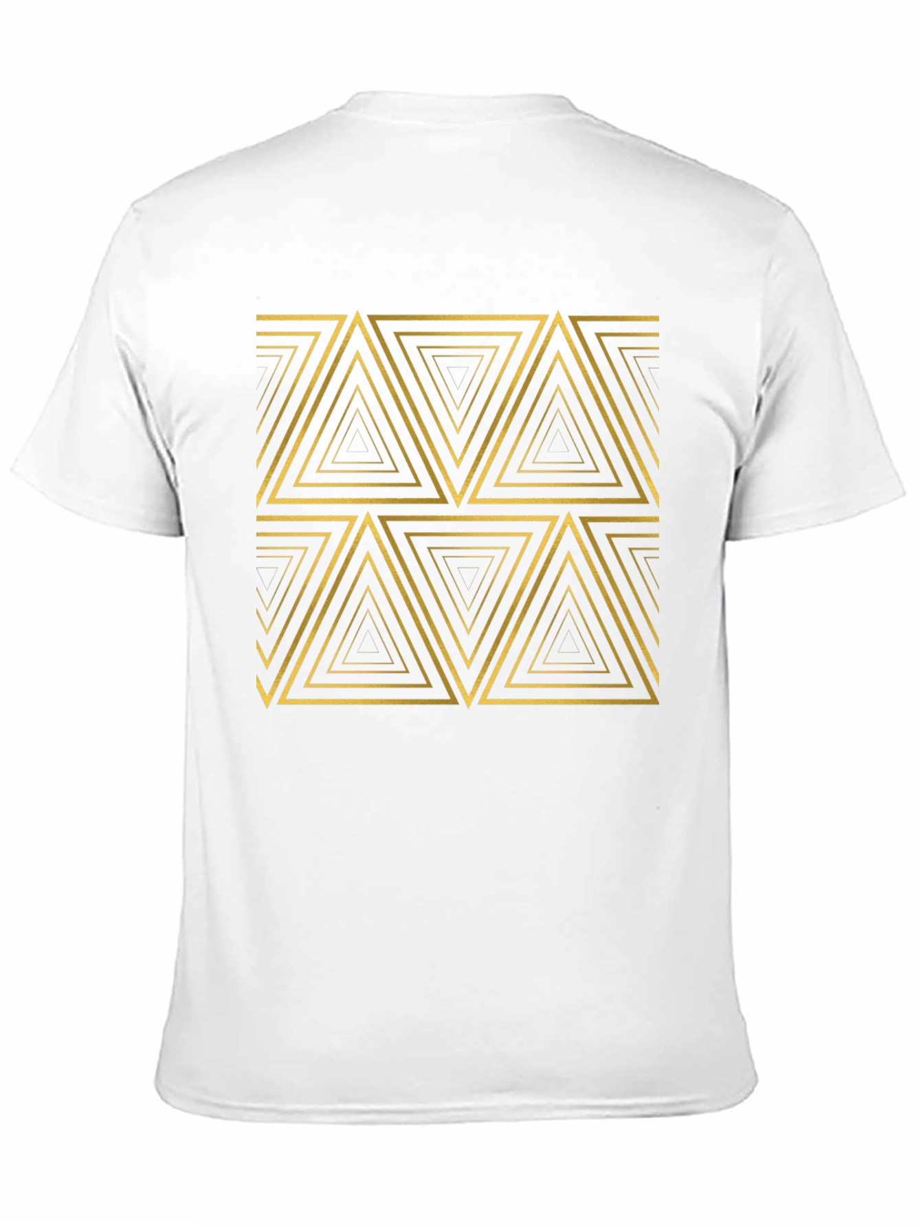 Geometric Triangle Pattern T-Shirt