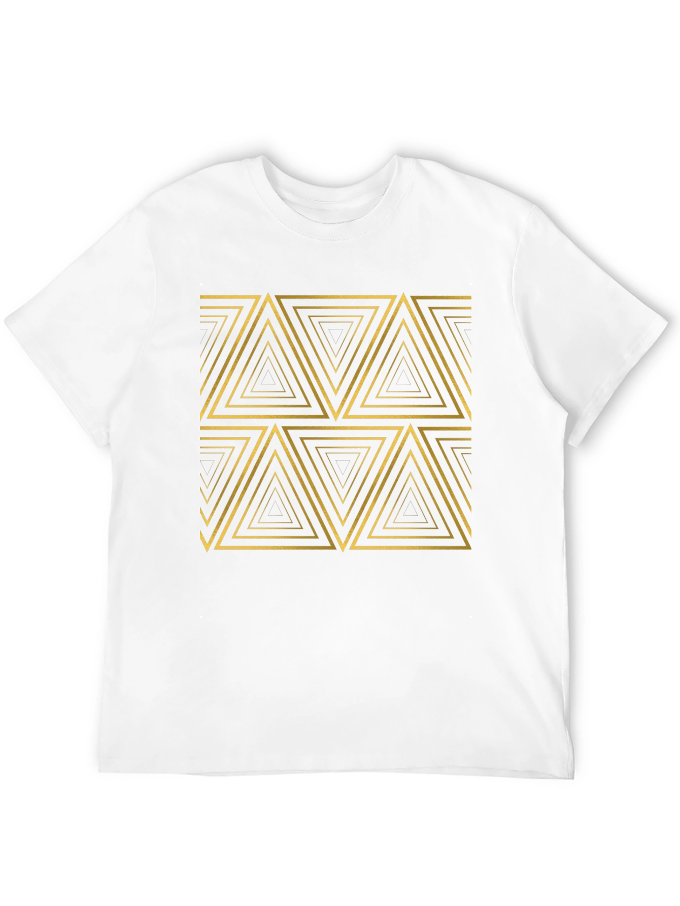 Geometric Triangle Pattern T-Shirt