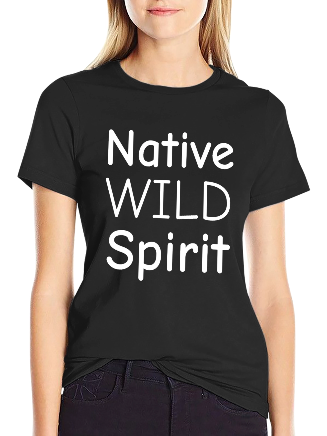Native WILD Spirit Black T-Shirt