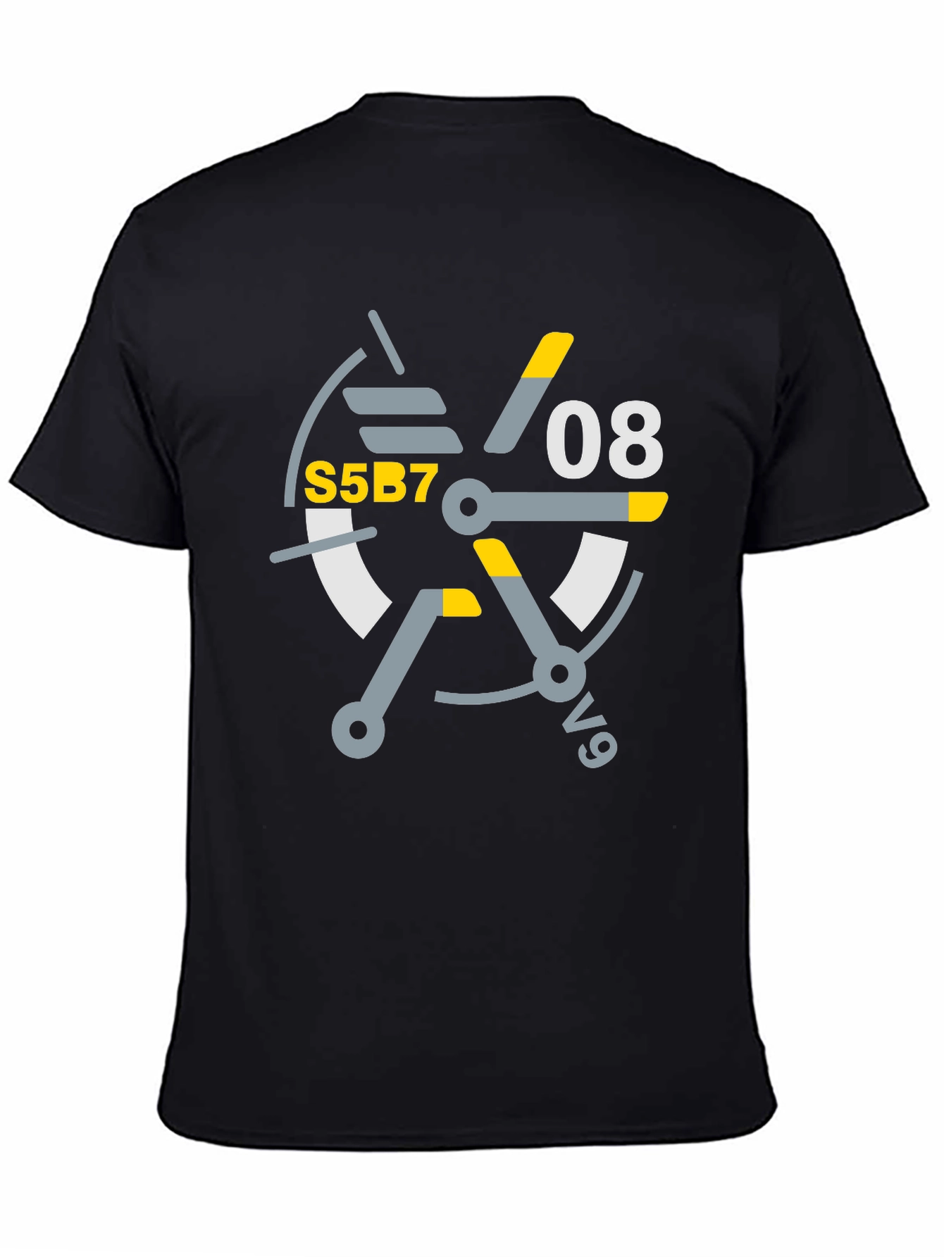 Abstract Graphic Tee - S5B7 08 v9 Design T-Shirt