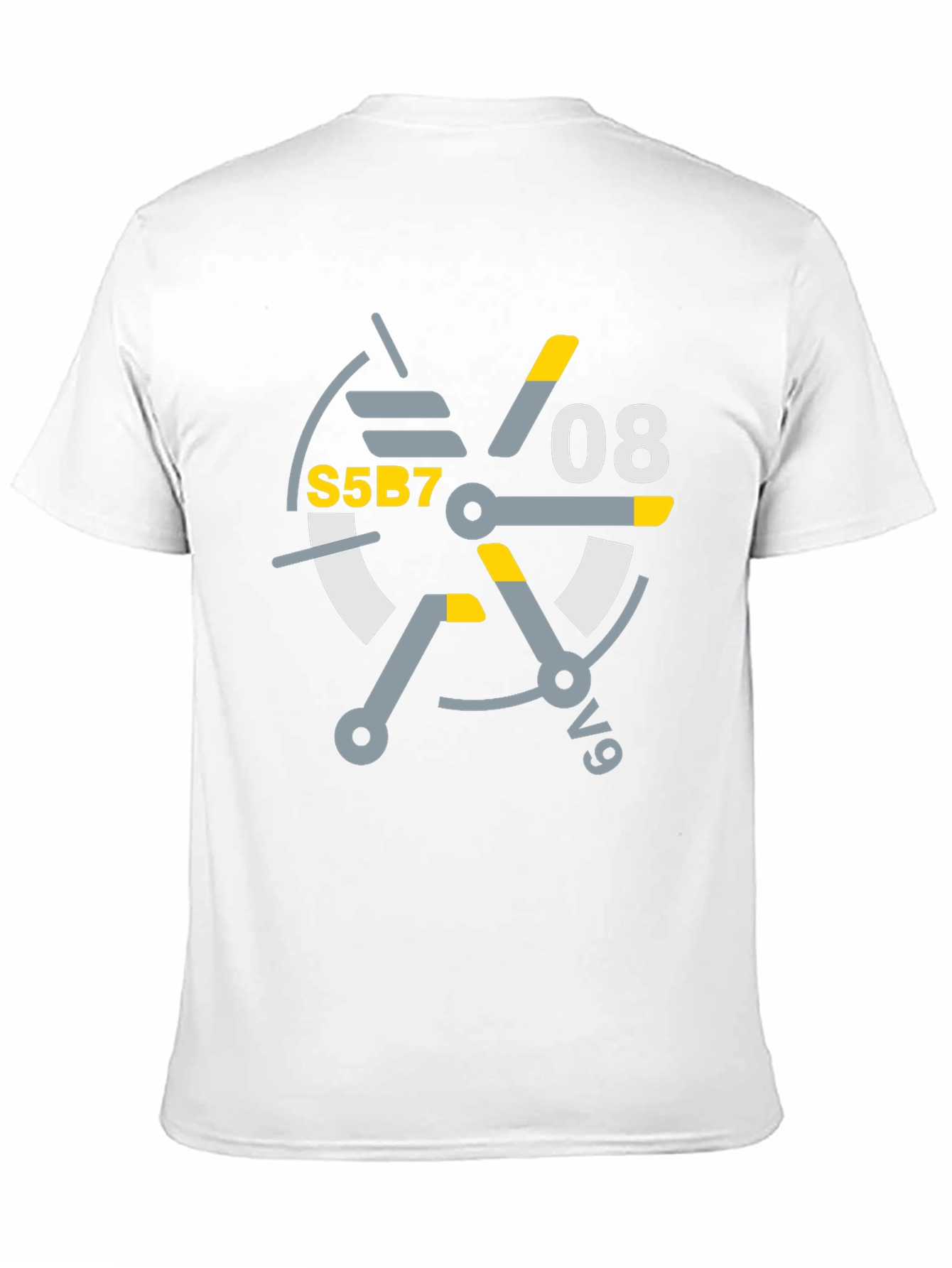 Abstract Graphic Tee - S5B7 08 v9 Design T-Shirt