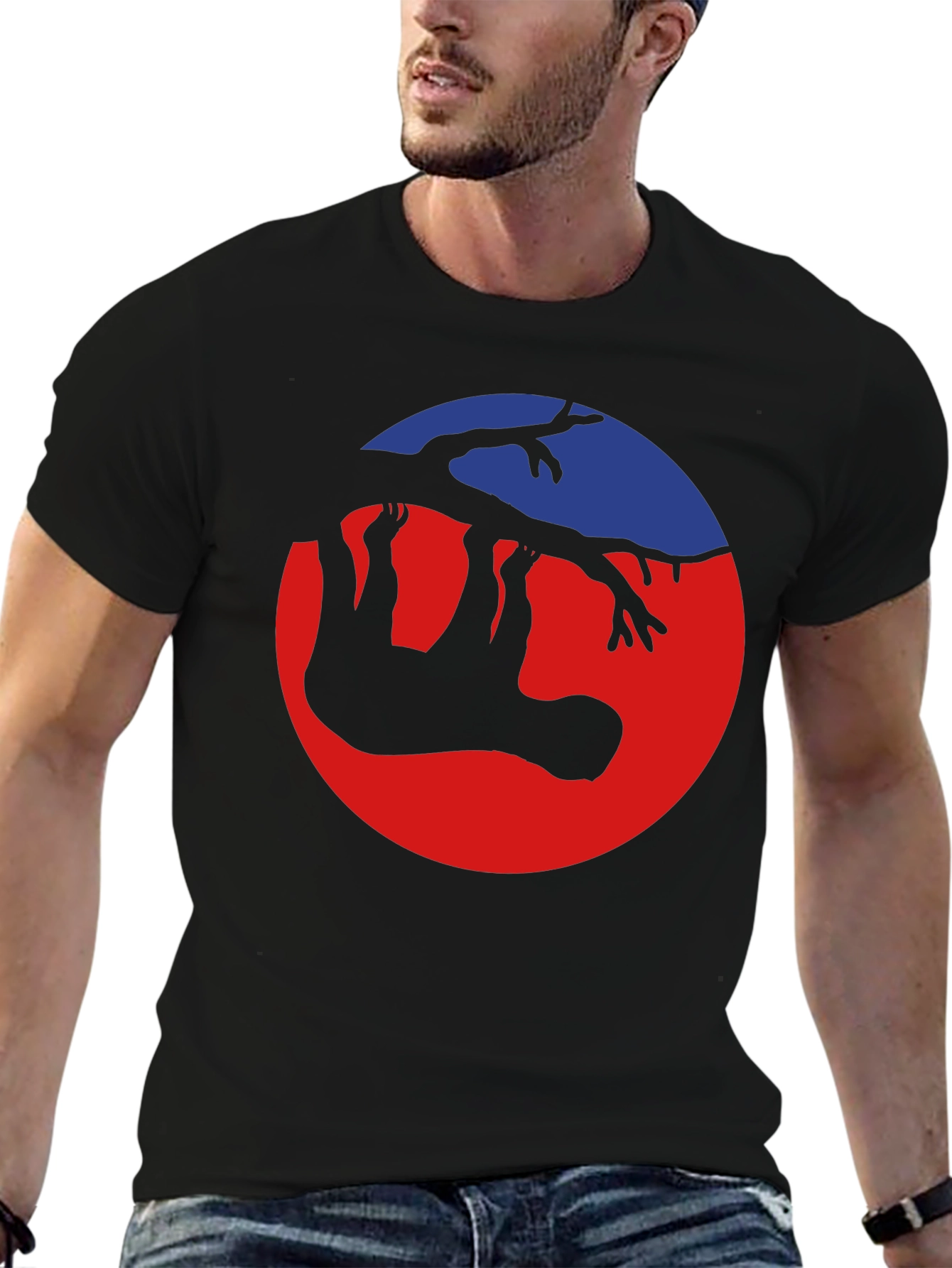Sloth Hanging on Tree Graphic T-Shirt