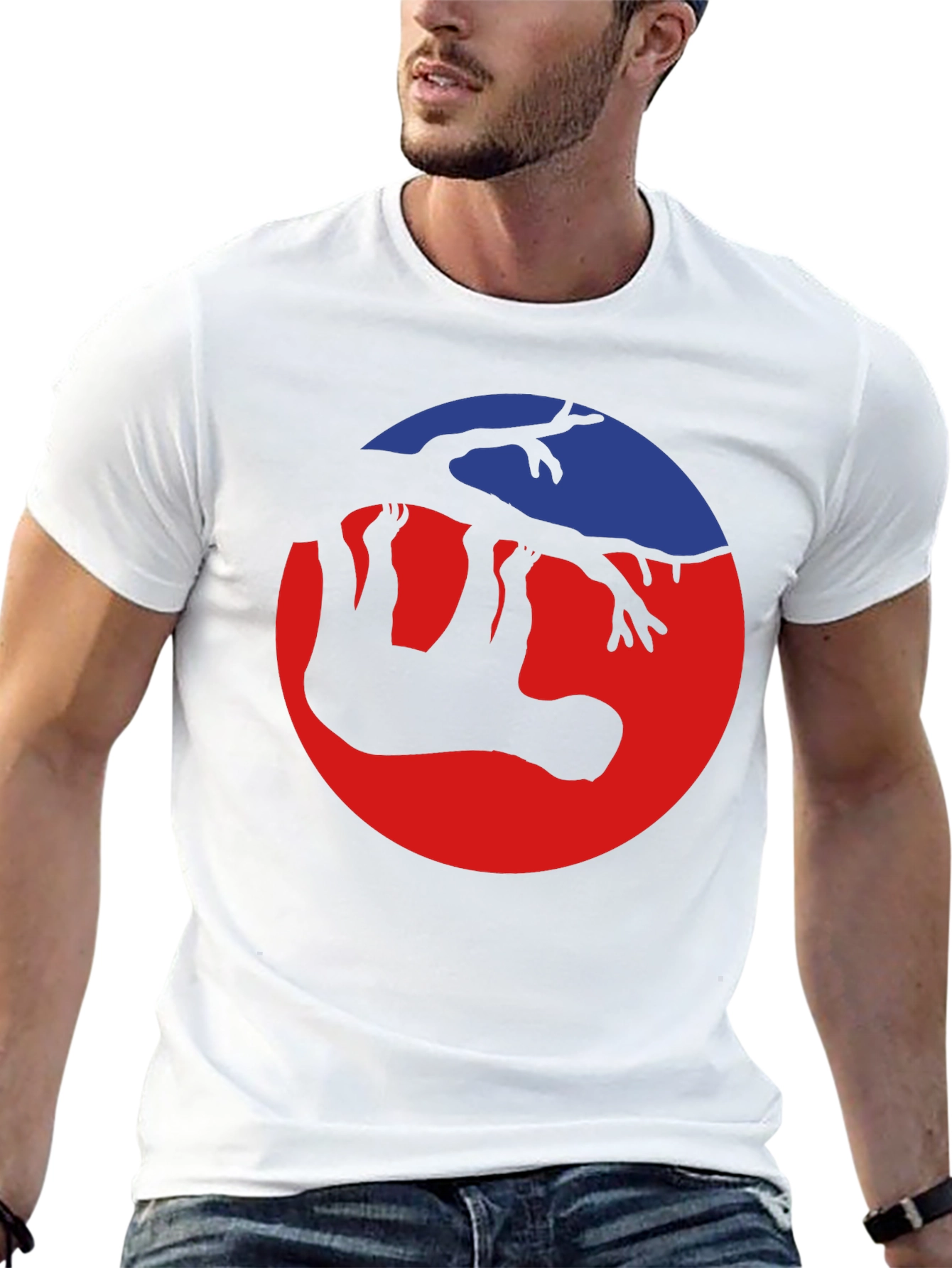 Sloth Hanging on Tree Graphic T-Shirt