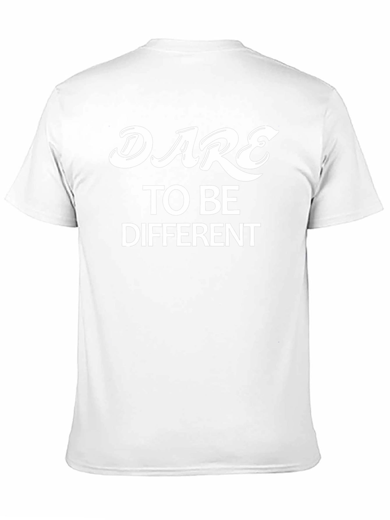 Dare to Be Different Black Graphic T-Shirt