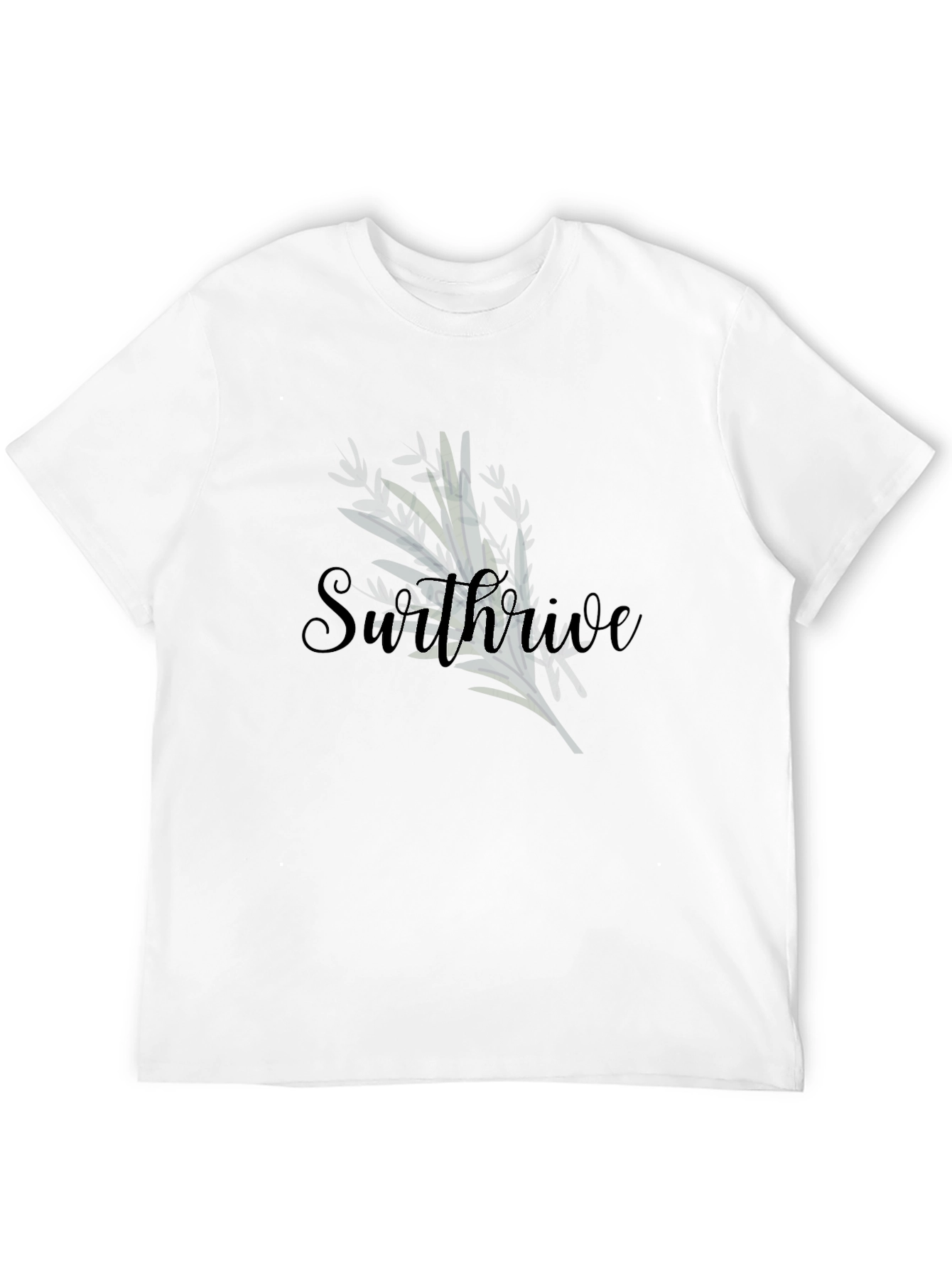 Stylish Swthrive Graphic Black T-Shirt