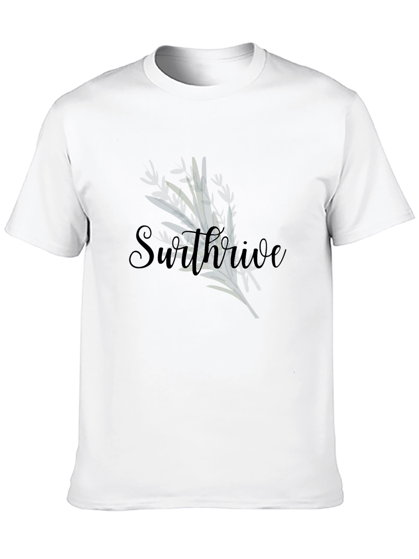 Stylish Swthrive Graphic Black T-Shirt
