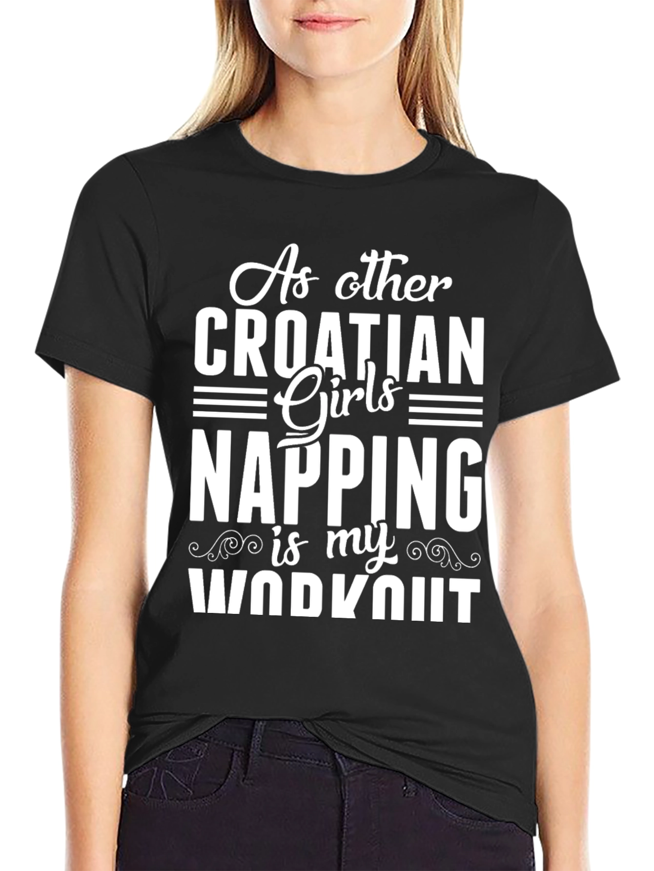 Croatian Girls Napping Workout T-Shirt