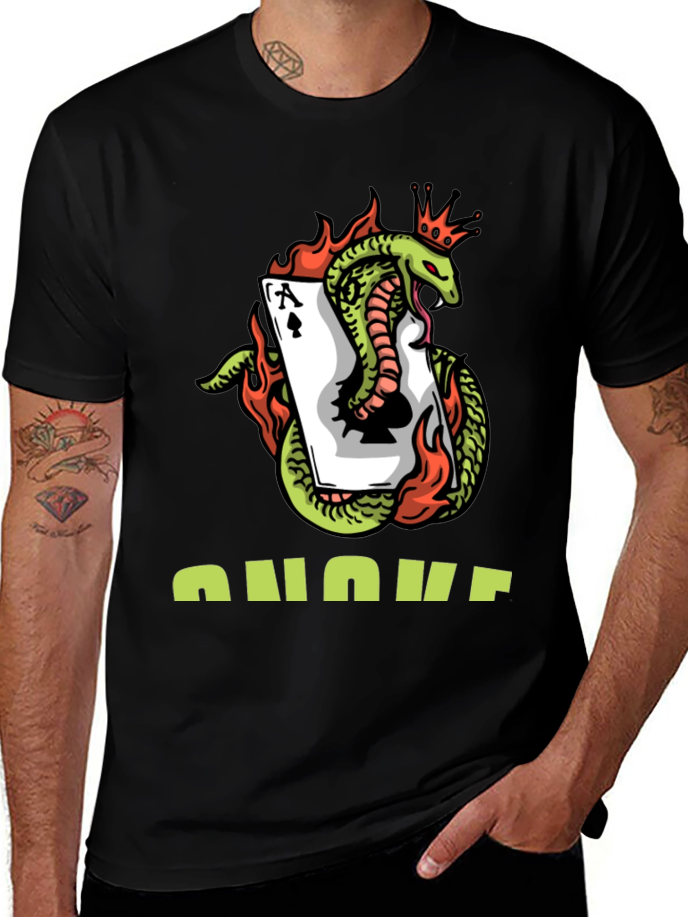 King Cobra Ace Card Graphic T-Shirt