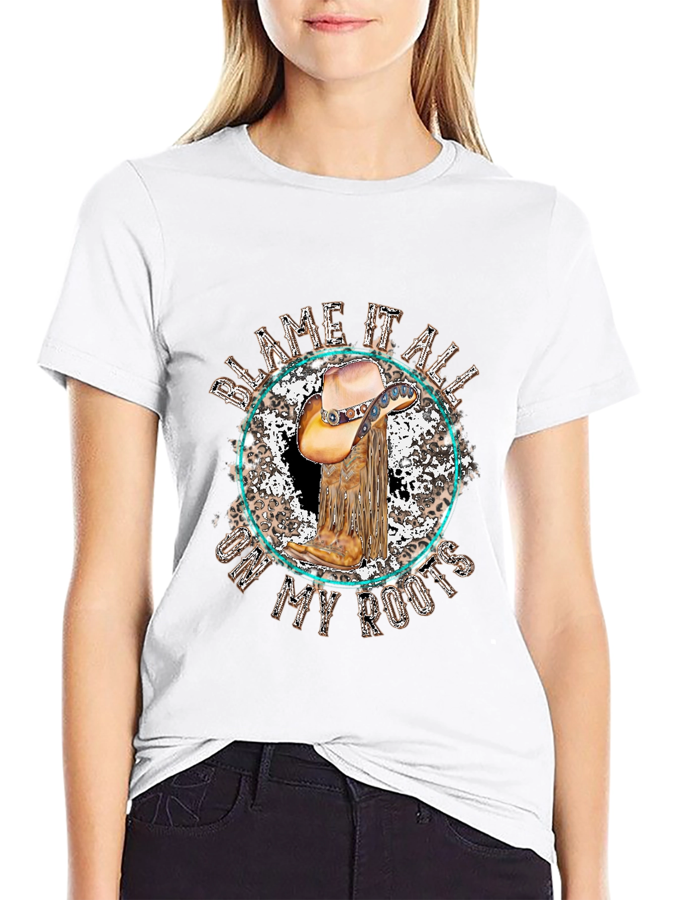 Blame It All On My Roots Graphic Tee