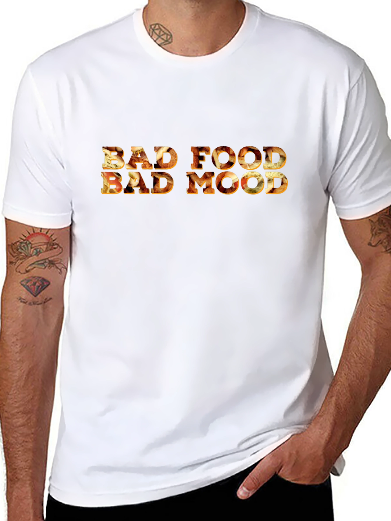 Bad Food Bad Mood Graphic Tee