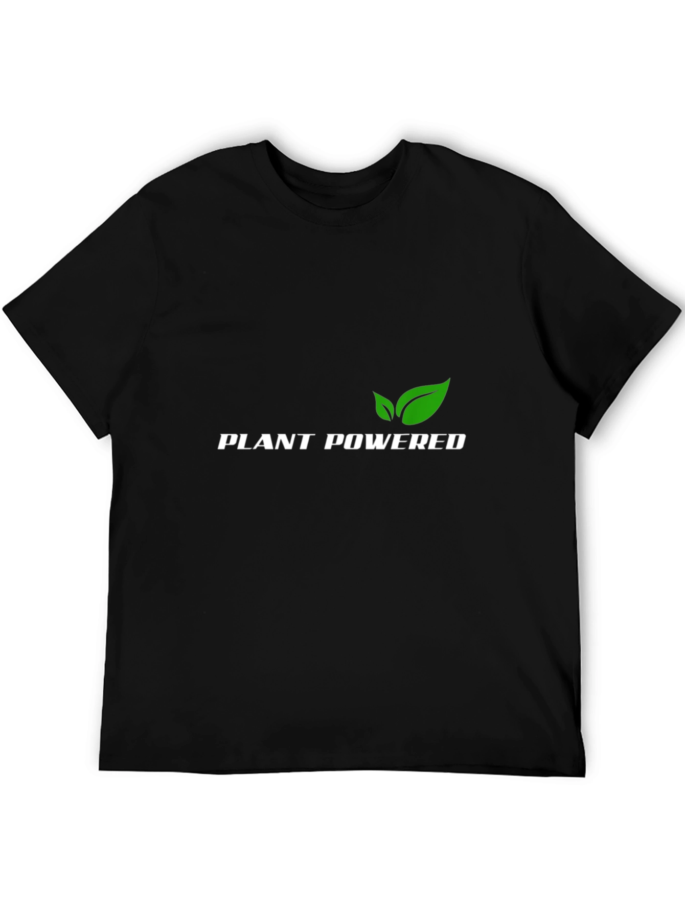 Plant Powered Black T-Shirt Vegan Friendly