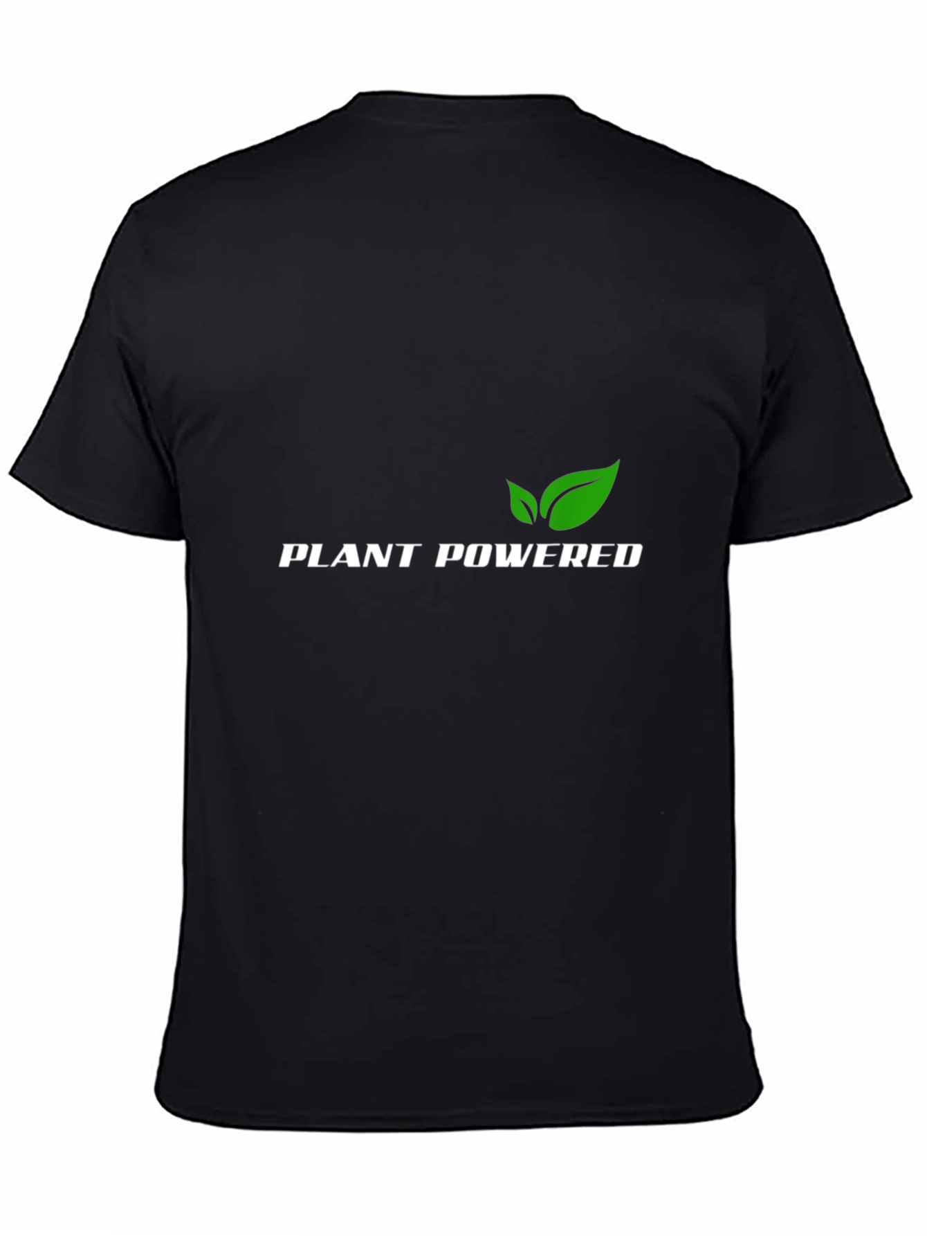Plant Powered Black T-Shirt Vegan Friendly