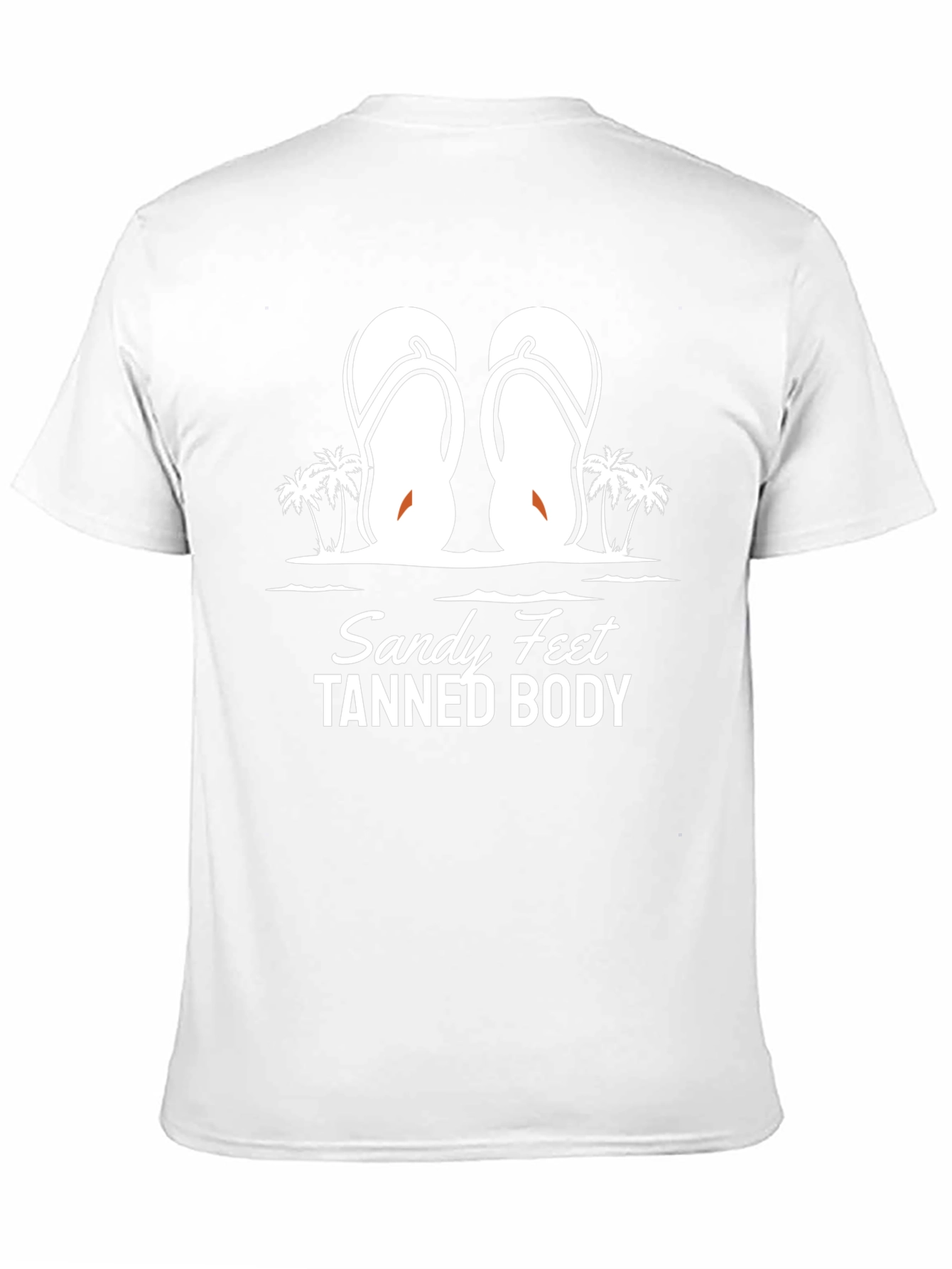 Sandy Feet Tanned Body Black Graphic T-Shirt