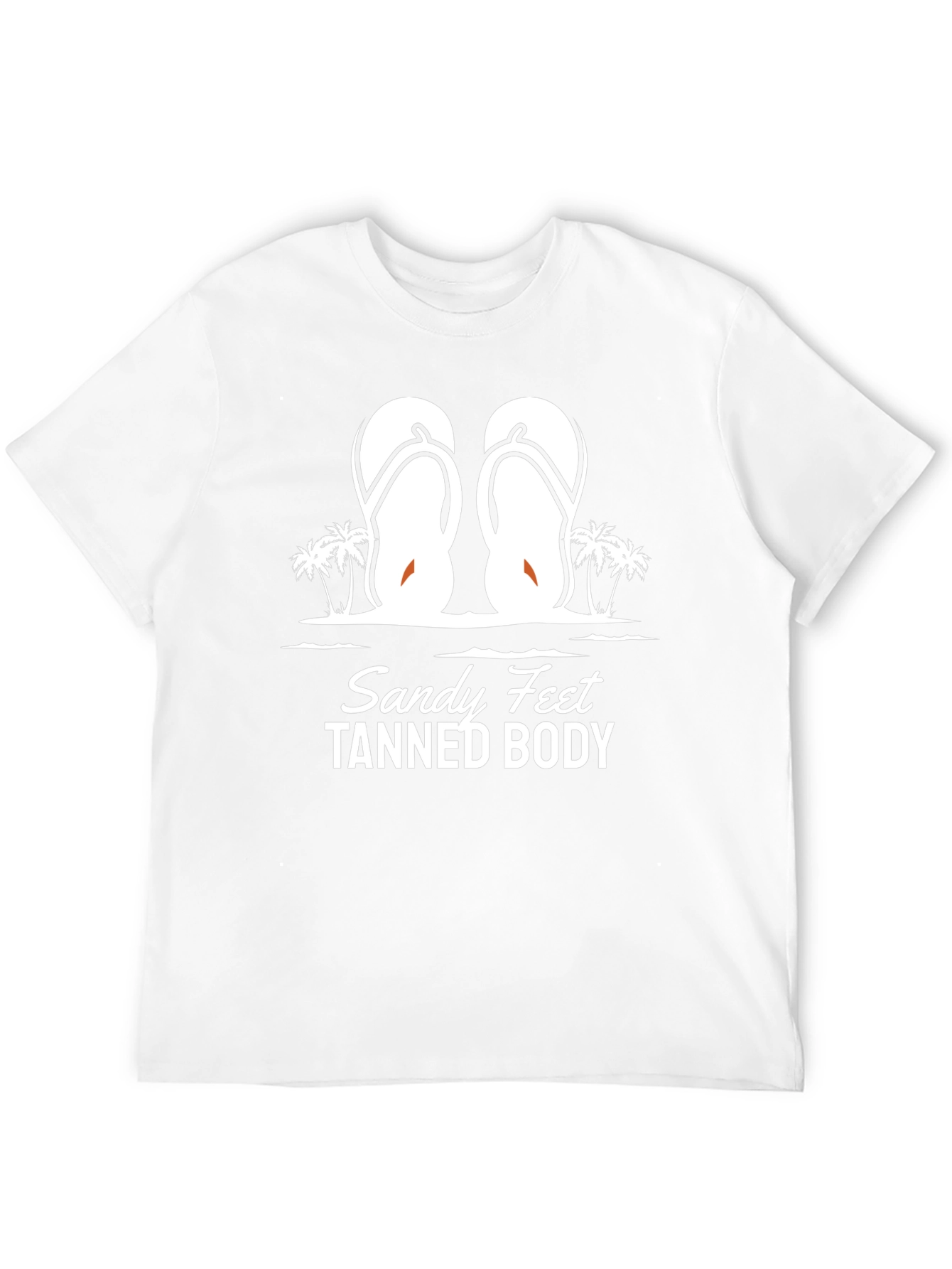 Sandy Feet Tanned Body Black Graphic T-Shirt