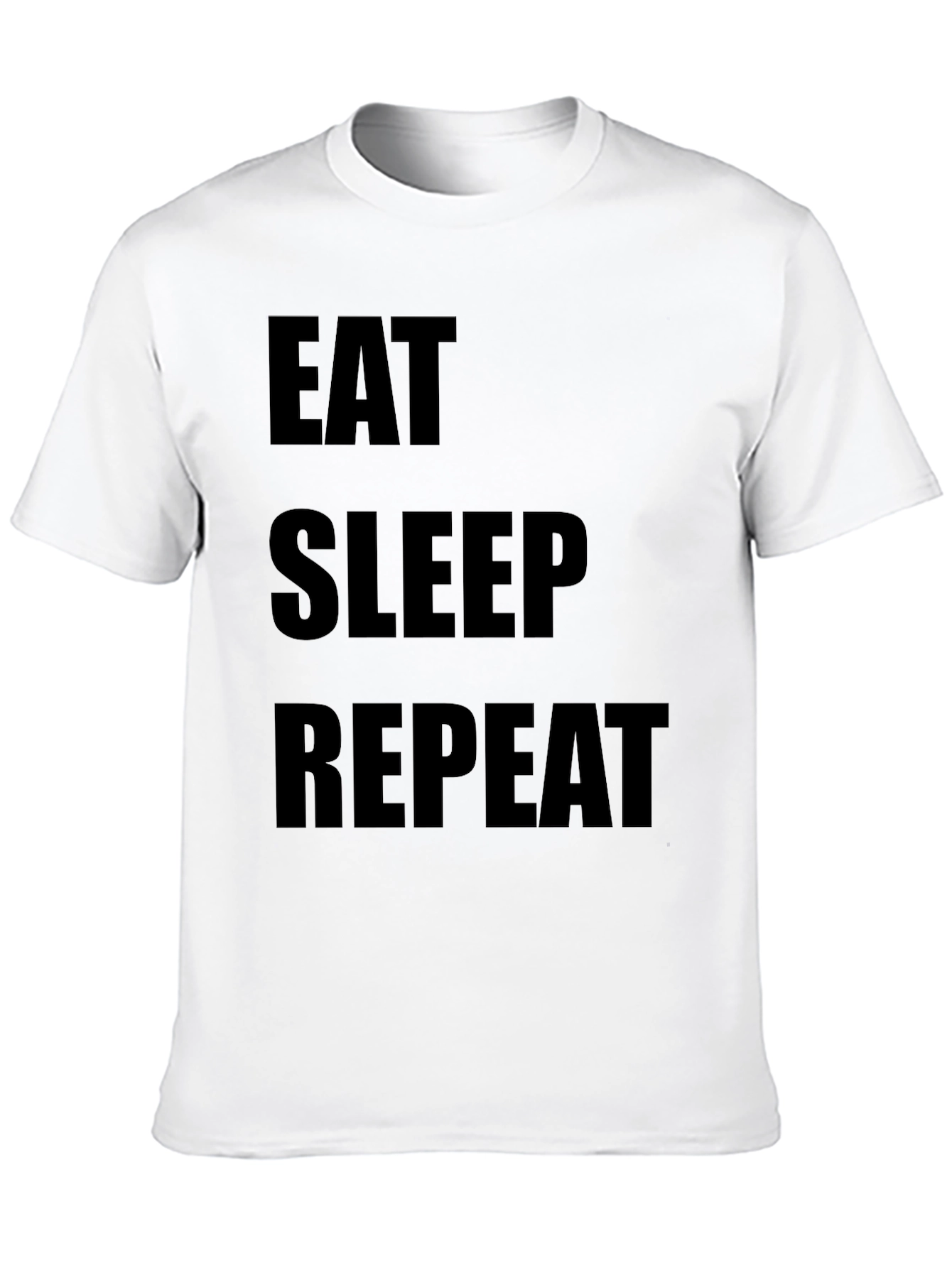 Eat Sleep Repeat Black T-Shirt