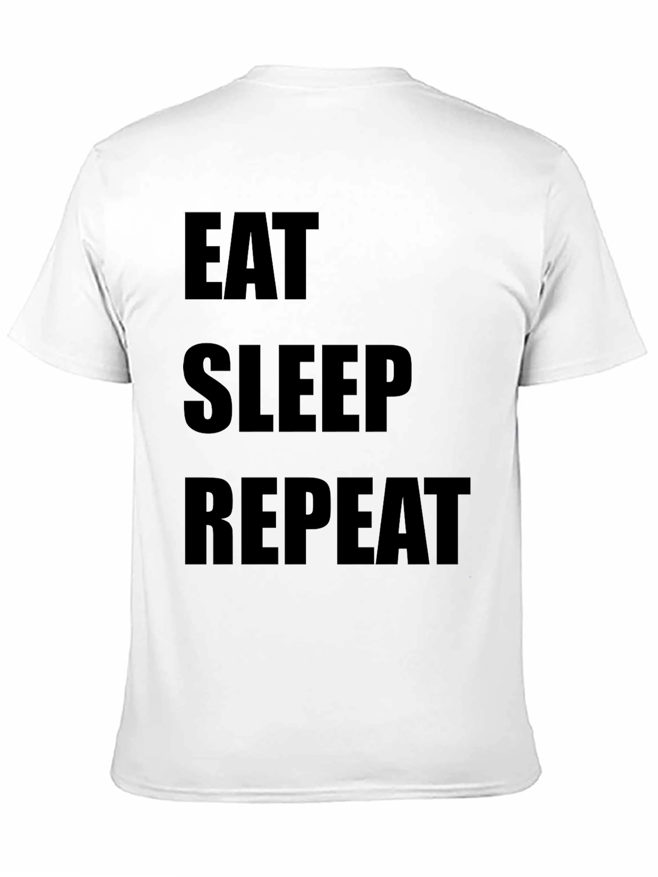 Eat Sleep Repeat Black T-Shirt