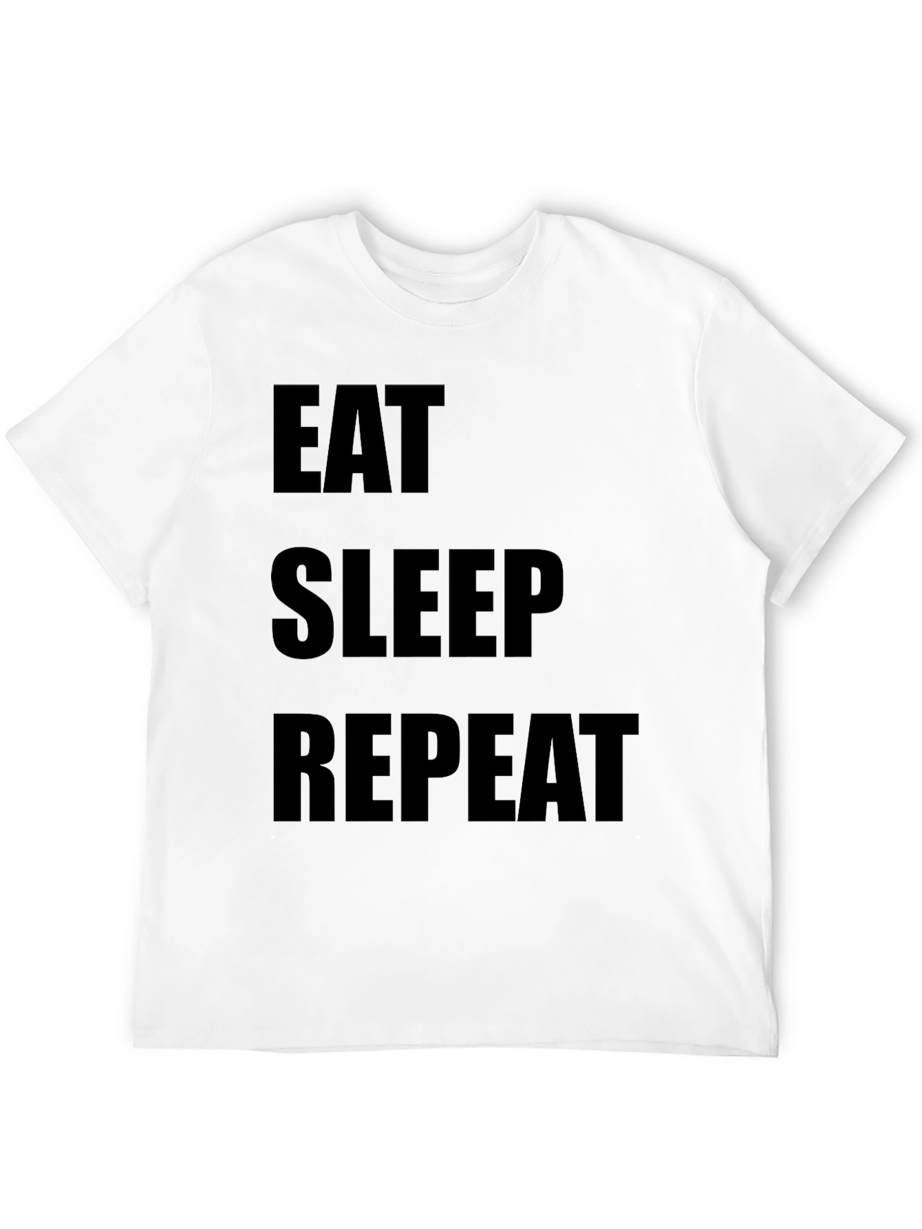 Eat Sleep Repeat Black T-Shirt