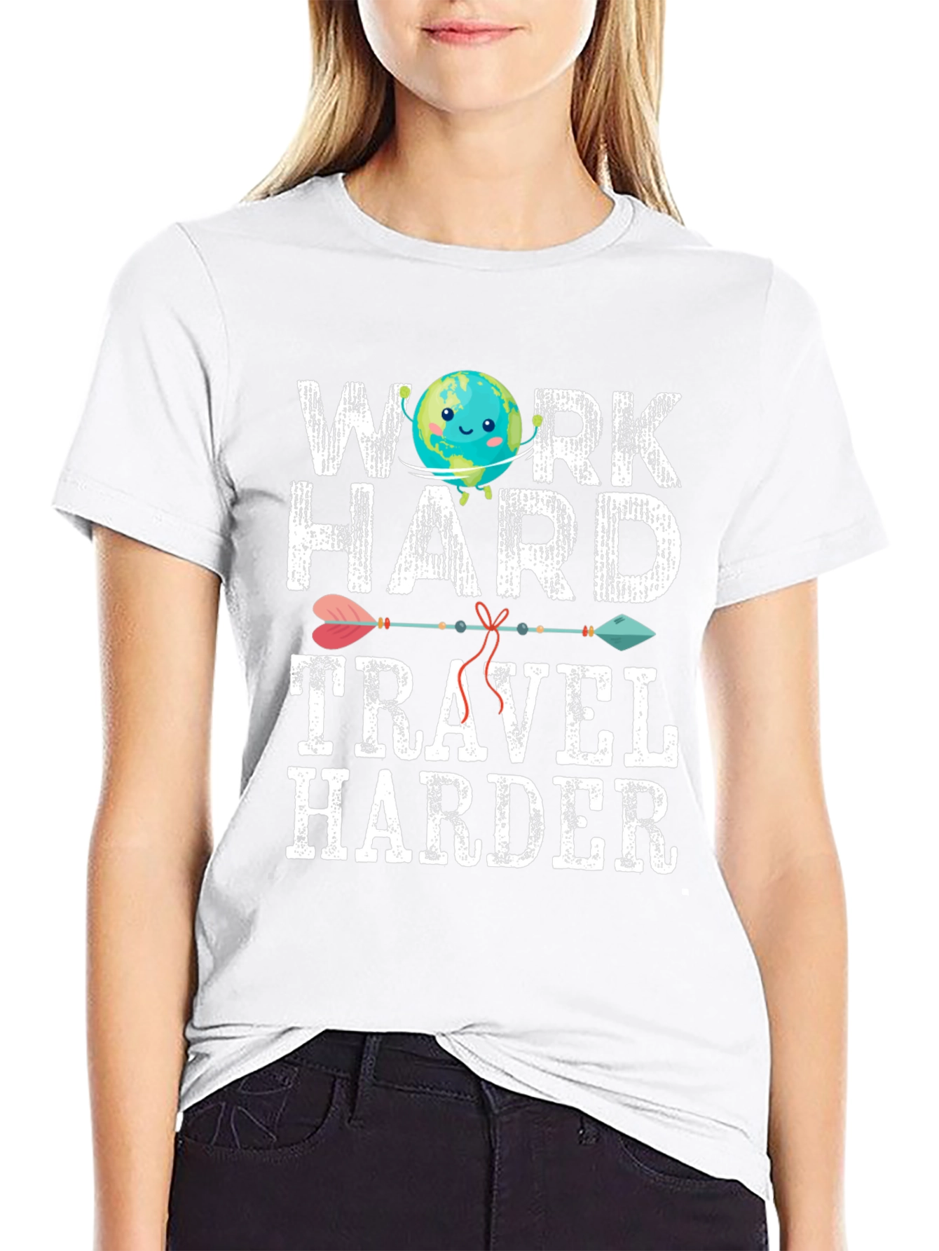 Work Hard Travel Harder Graphic Tee