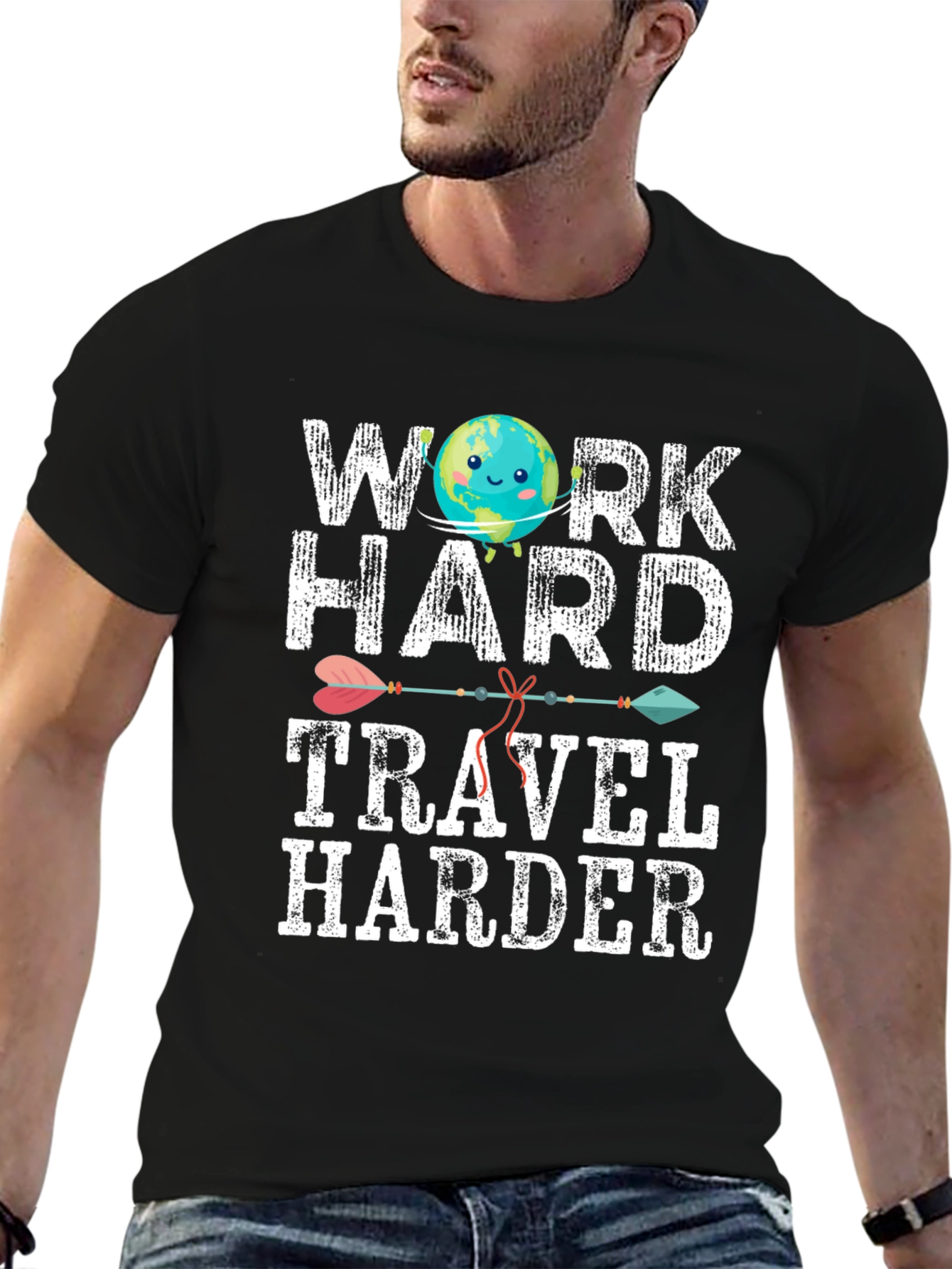 Work Hard Travel Harder Graphic Tee