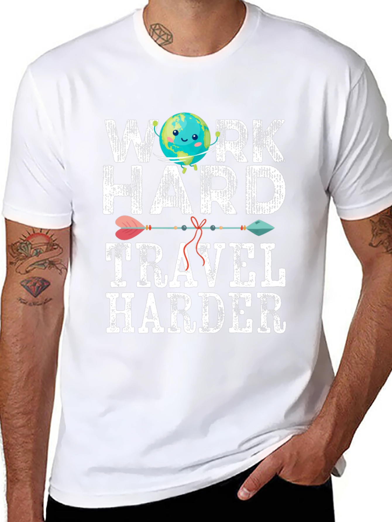 Work Hard Travel Harder Graphic Tee