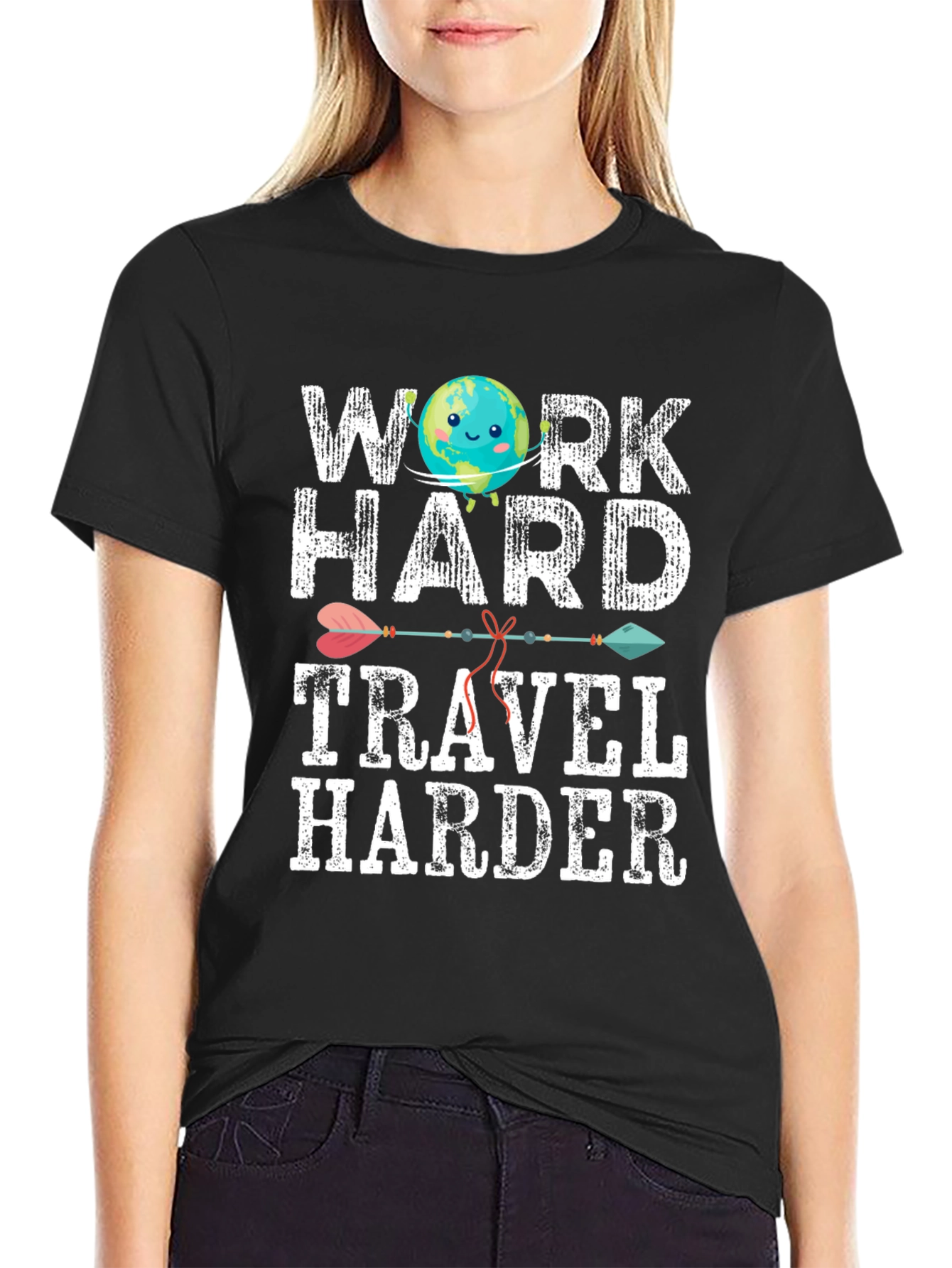 Work Hard Travel Harder Graphic Tee