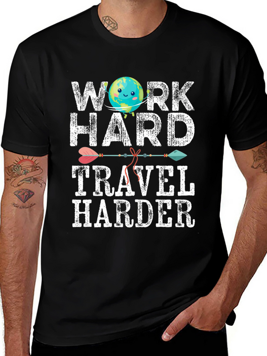 Work Hard Travel Harder Graphic Tee