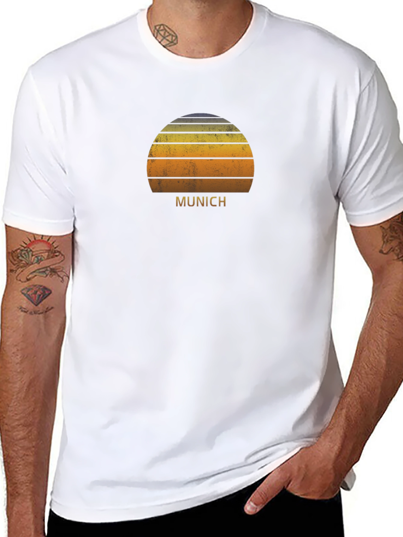 Munich Sunset Graphic T-Shirt