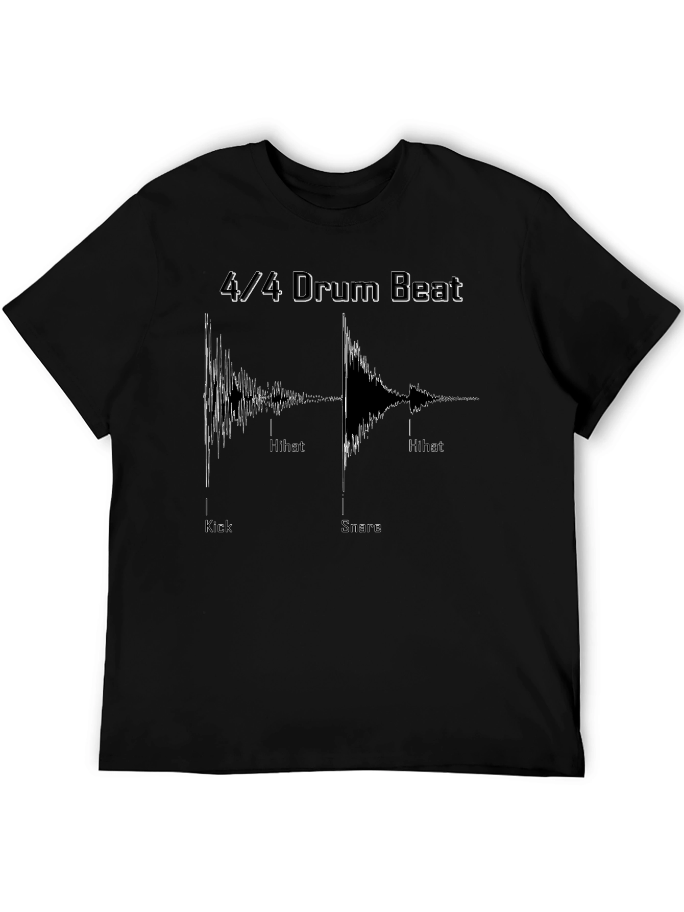 4/4 Drum Beat T-Shirt - Musician Tee