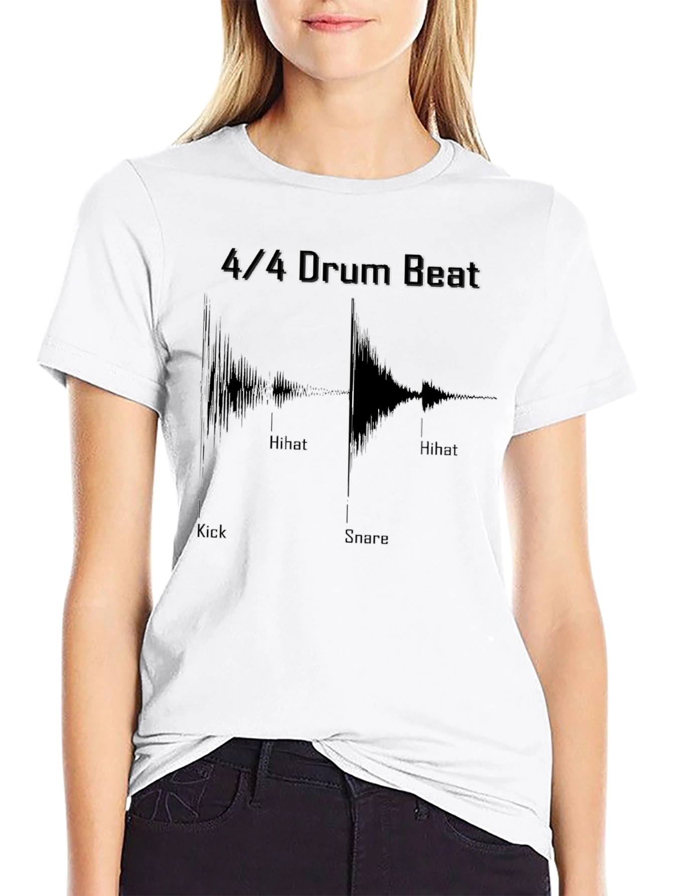 4/4 Drum Beat T-Shirt - Musician Tee