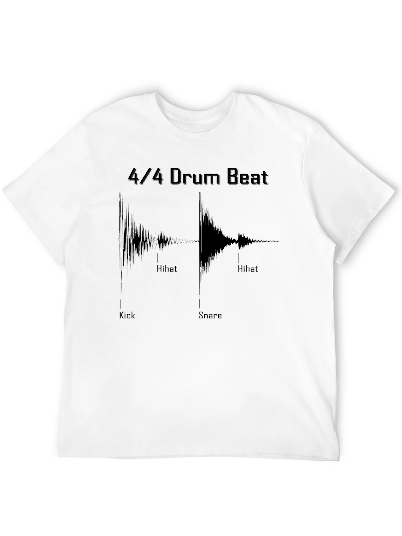 4/4 Drum Beat T-Shirt - Musician Tee