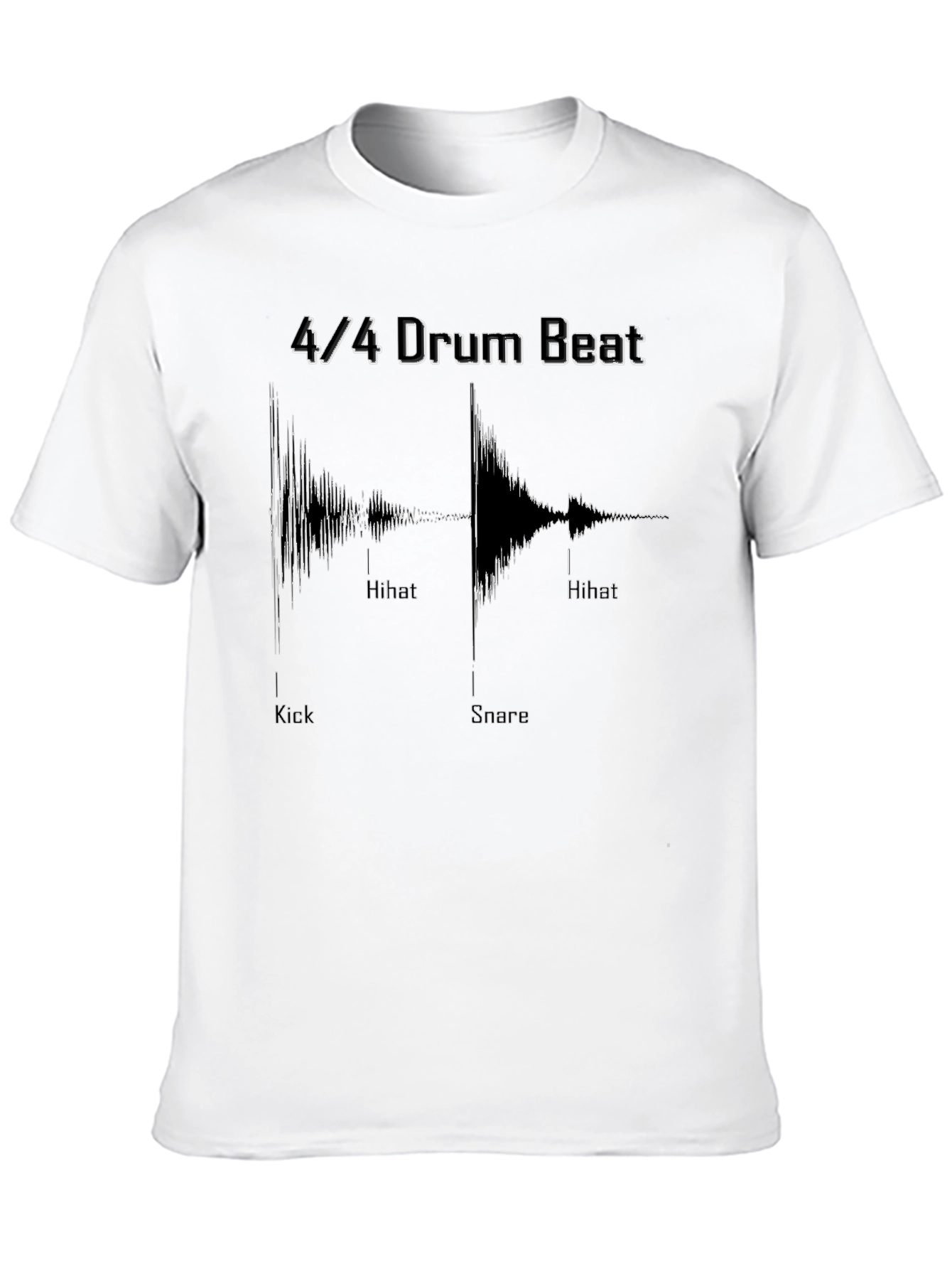 4/4 Drum Beat T-Shirt - Musician Tee
