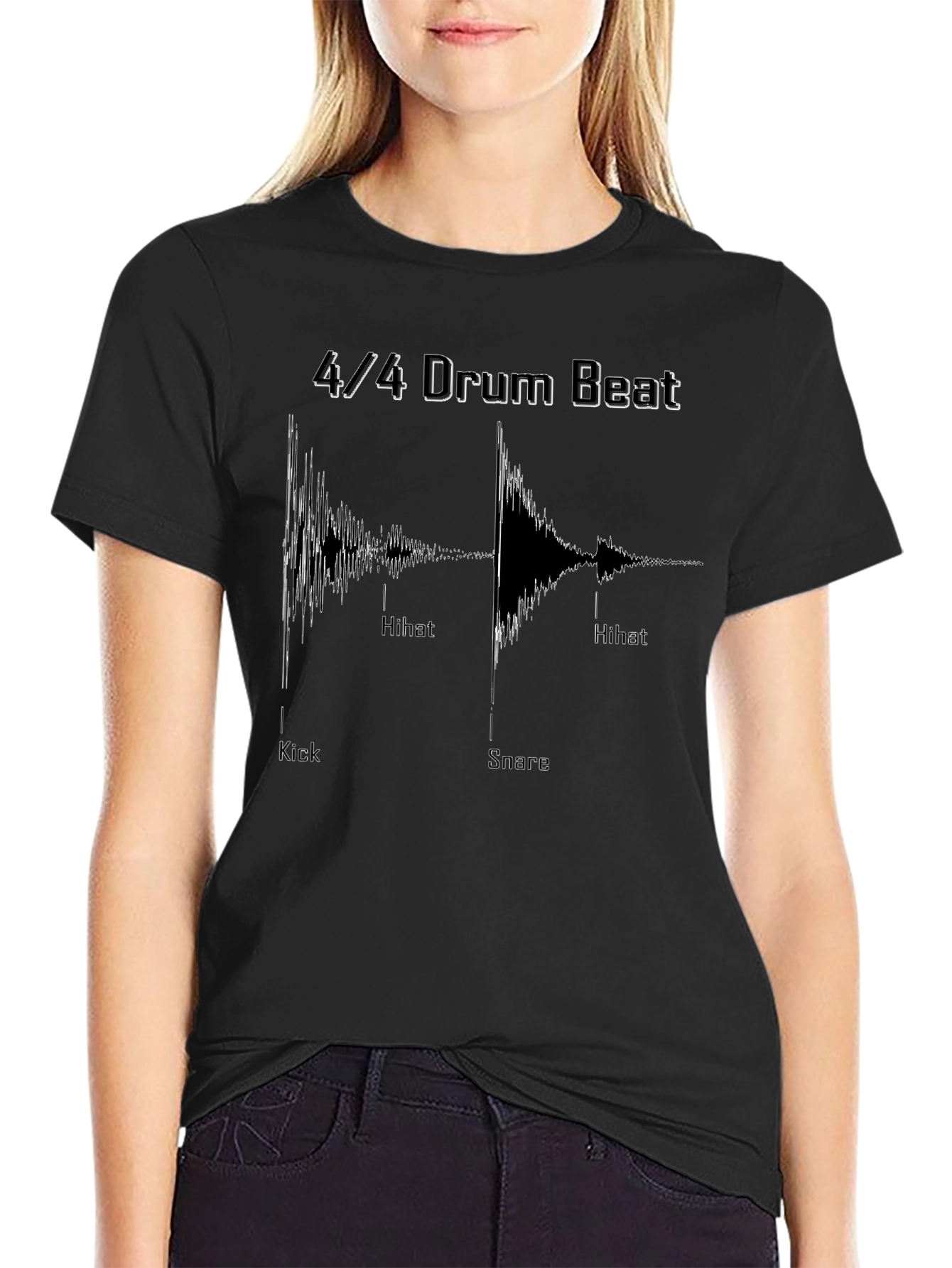 4/4 Drum Beat T-Shirt - Musician Tee