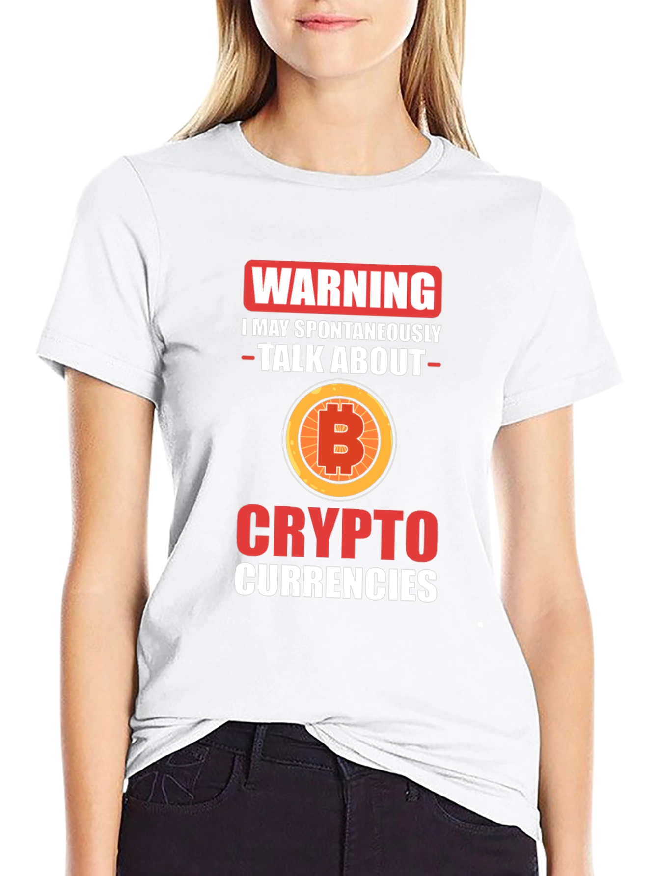 Warning Bitcoin Crypto T-Shirt