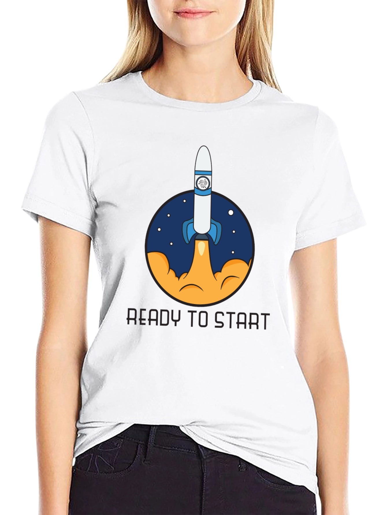 Rocket Launch Graphic T-Shirt - Ready to Start