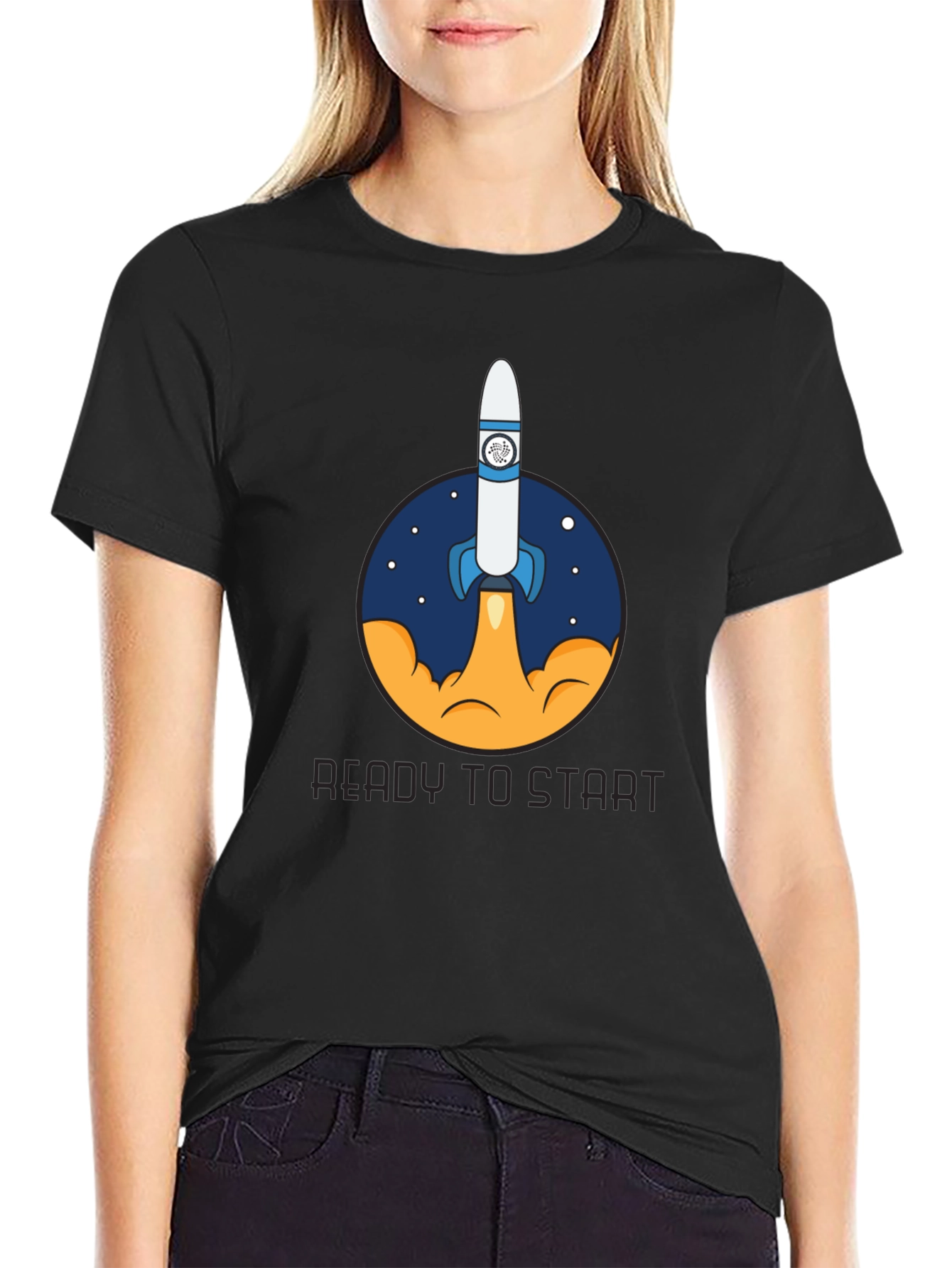 Rocket Launch Graphic T-Shirt - Ready to Start