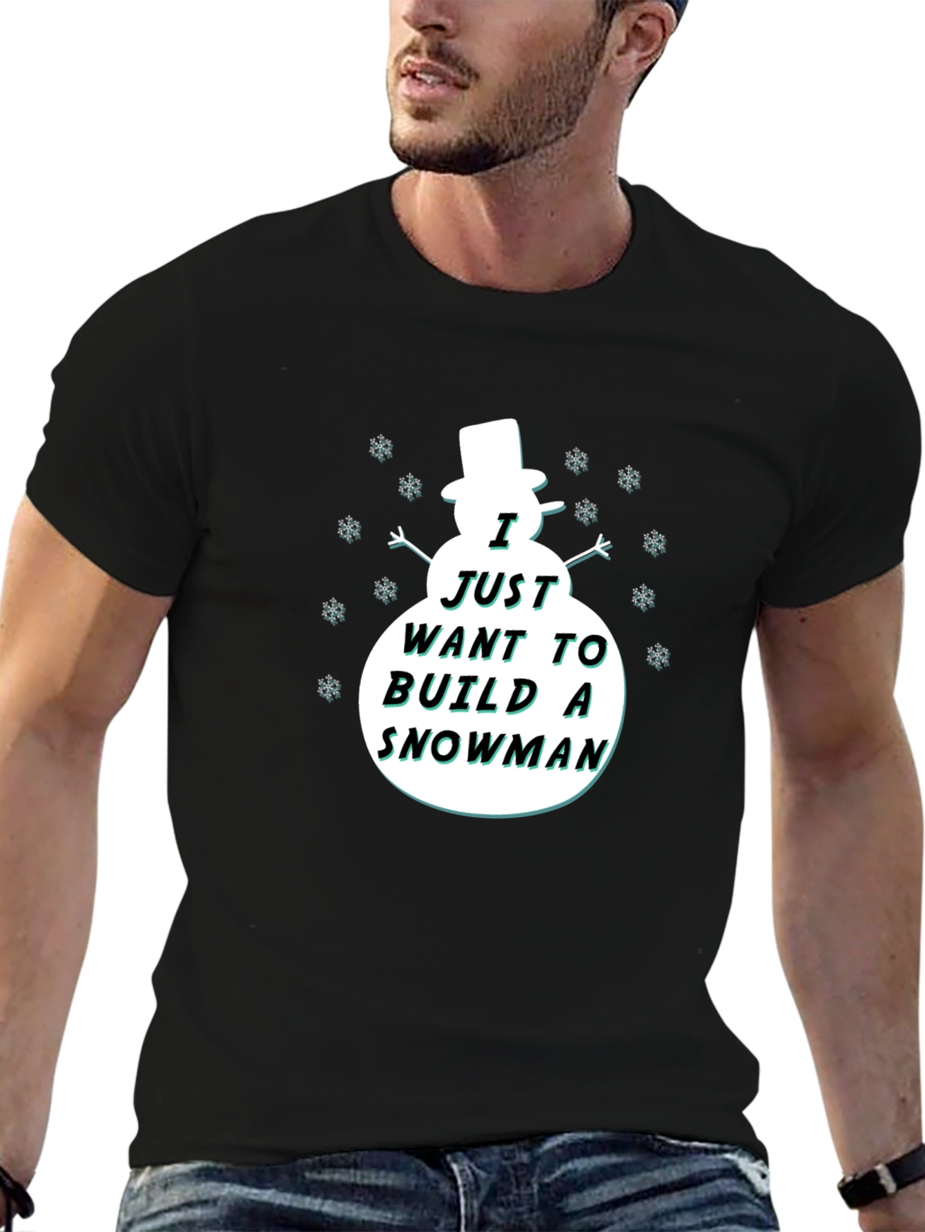 Snowman Graphic T-Shirt