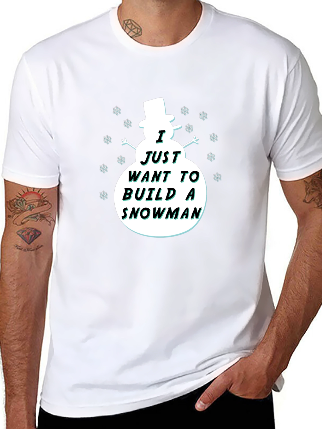 Snowman Graphic T-Shirt