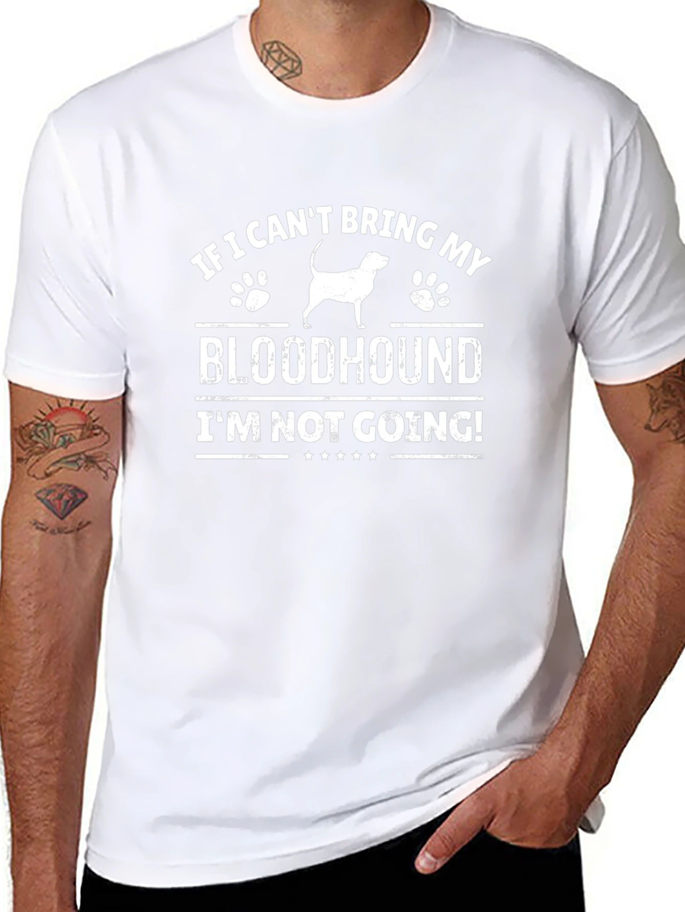 Bloodhound T-Shirt - If I Cant Bring My Dog