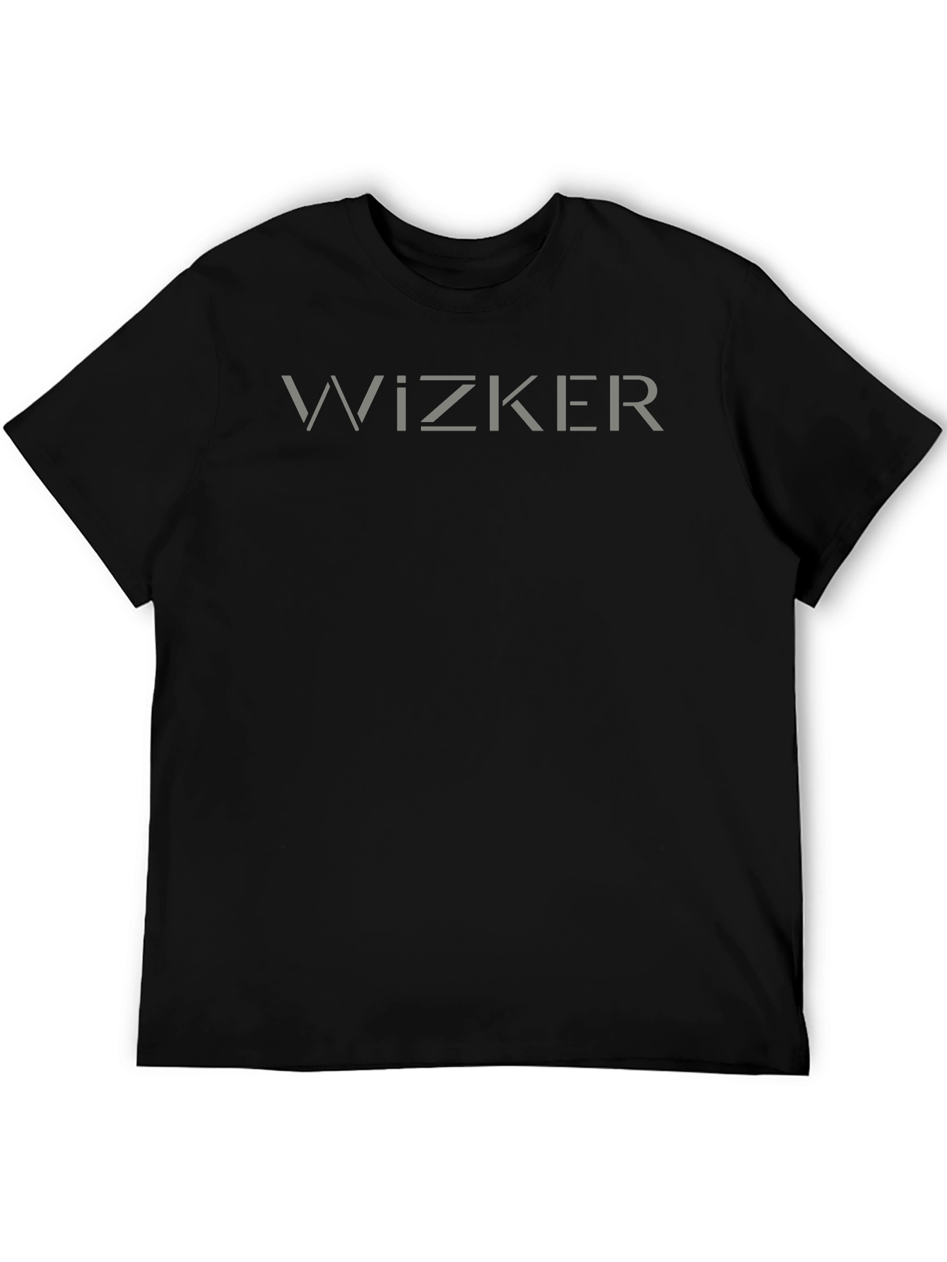 Wizker Graphic Print Tee - Black