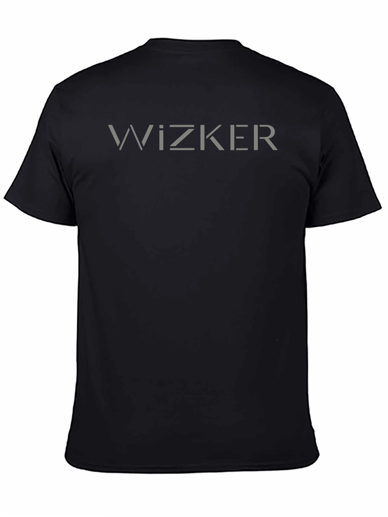 Wizker Graphic Print Tee - Black