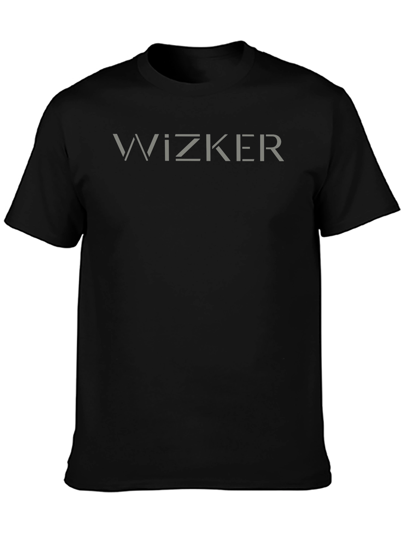 Wizker Graphic Print Tee - Black