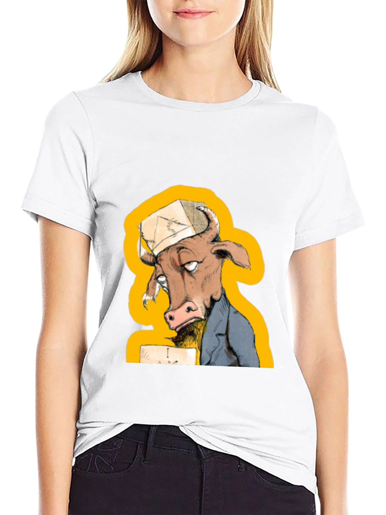 Funny Cow T-Shirt - Novelty Cartoon Animal Tee